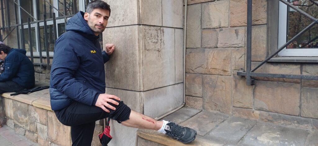 Milorad Bajić doživeo povredu u subotu na protestu, noć proveo na Urgentnom