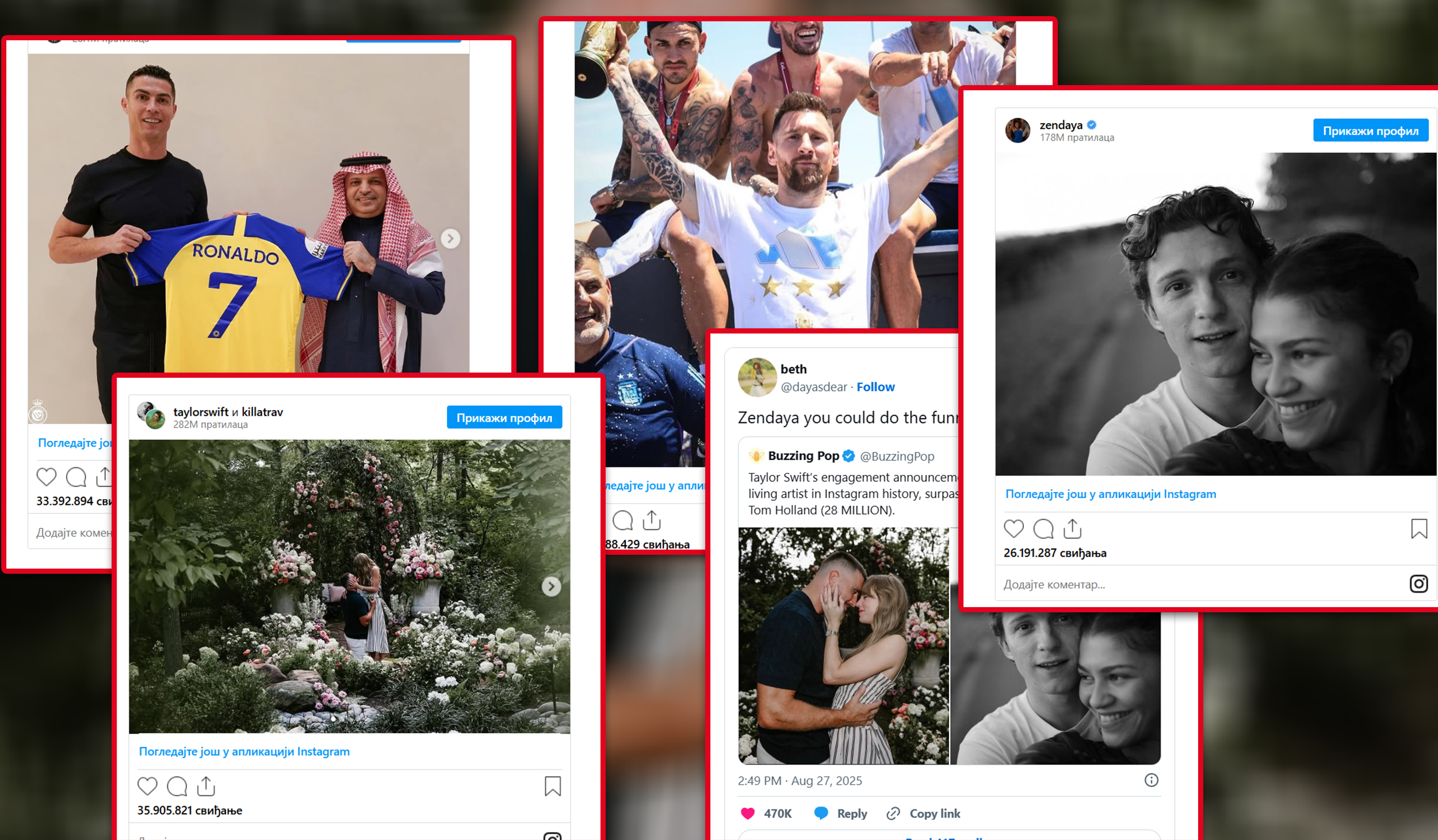 deset najlajkovanijih objava svih vremena