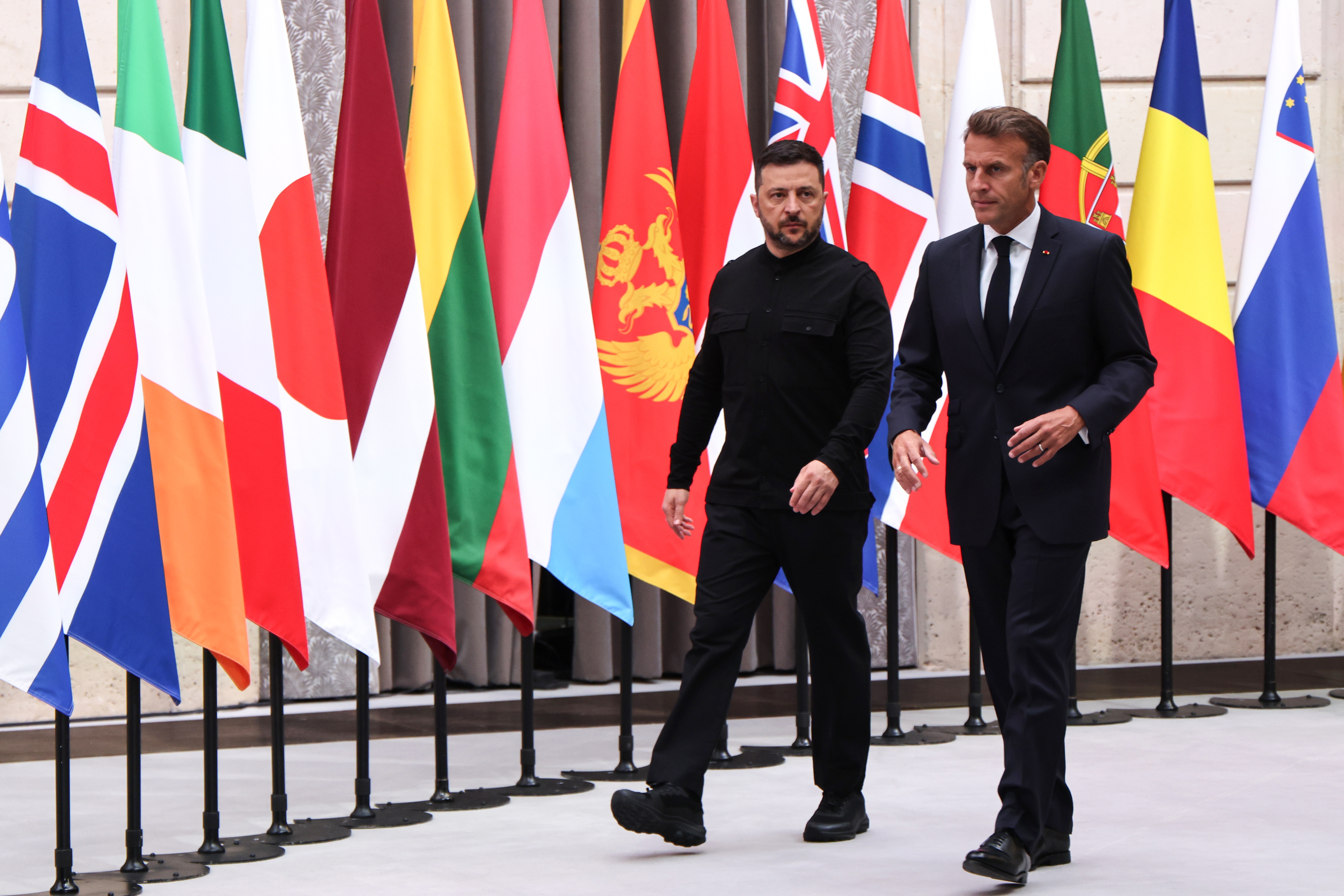 Coalition of volunteers' meeting at the Elysee Palace