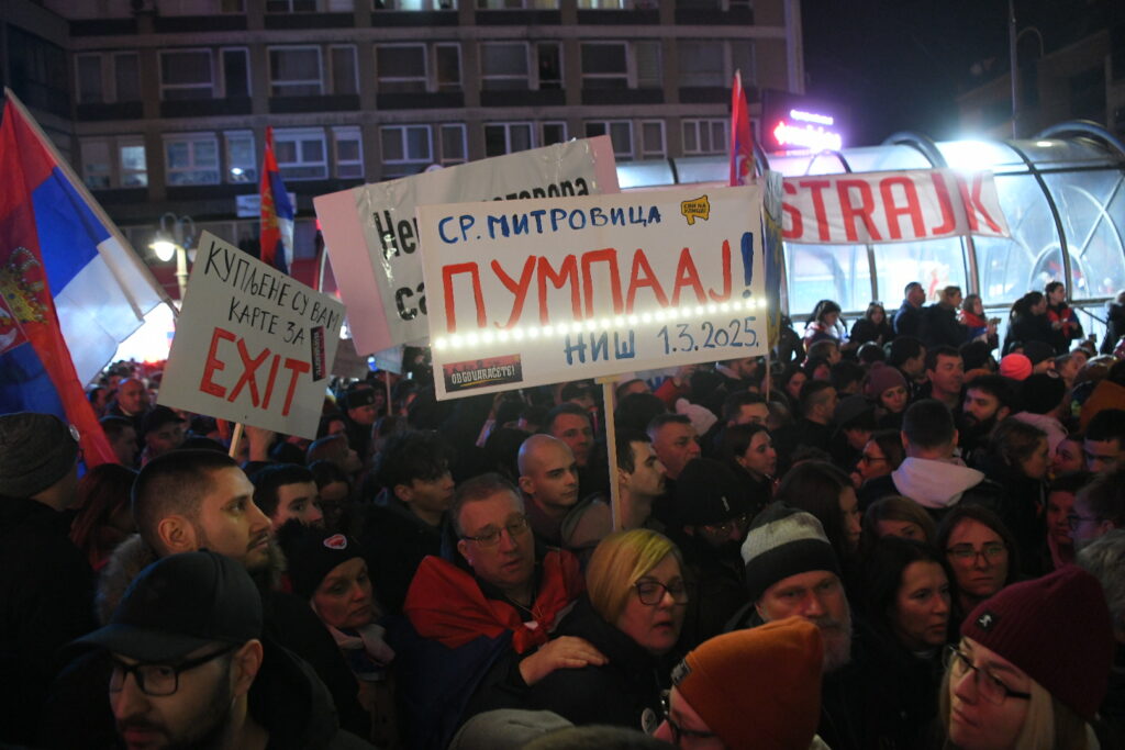 Protest u Nišu, Foto: Amir Hamzagić/Nova.rs