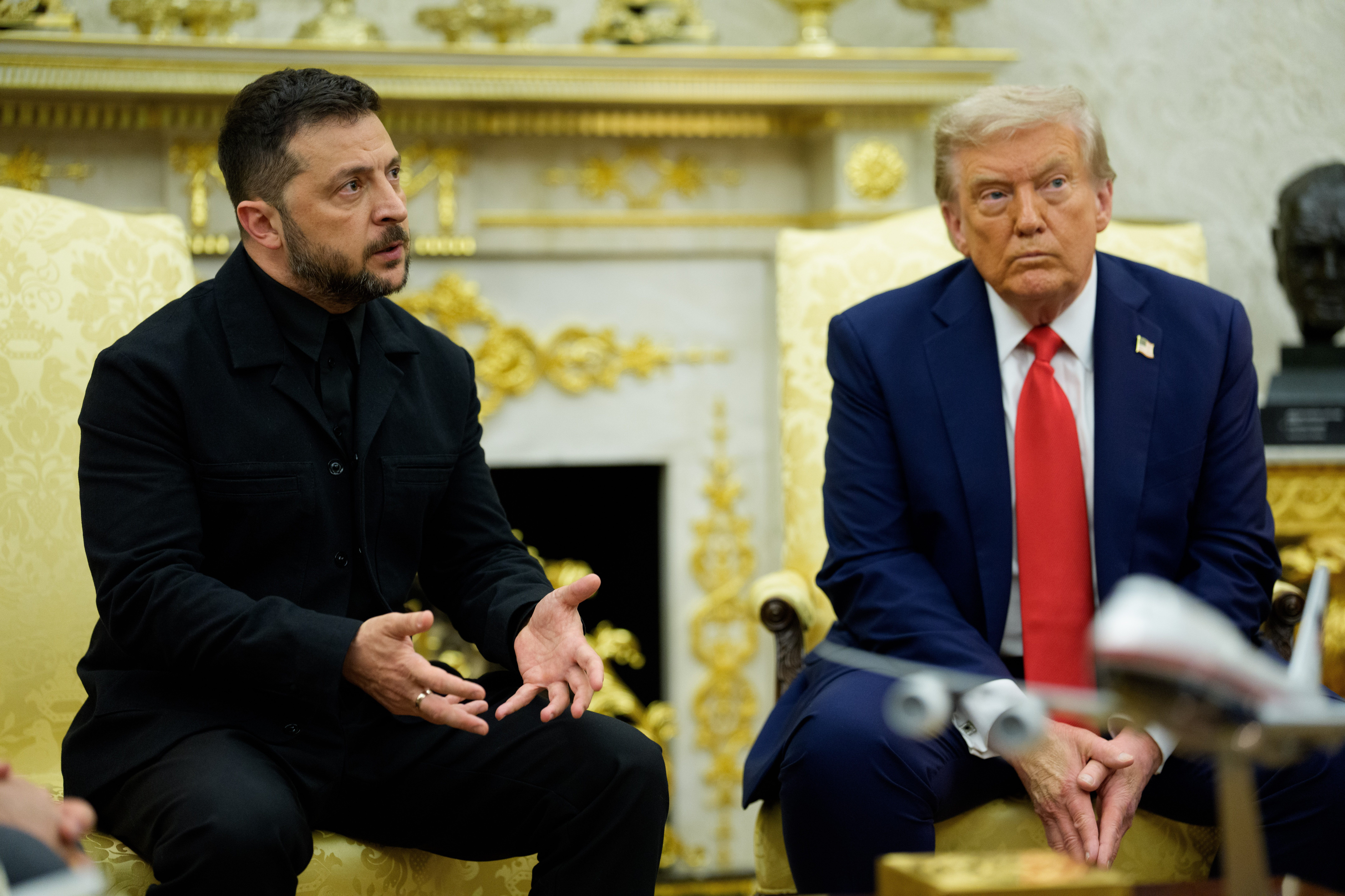 US President Trump meets Ukraine's President and European leaders at White House