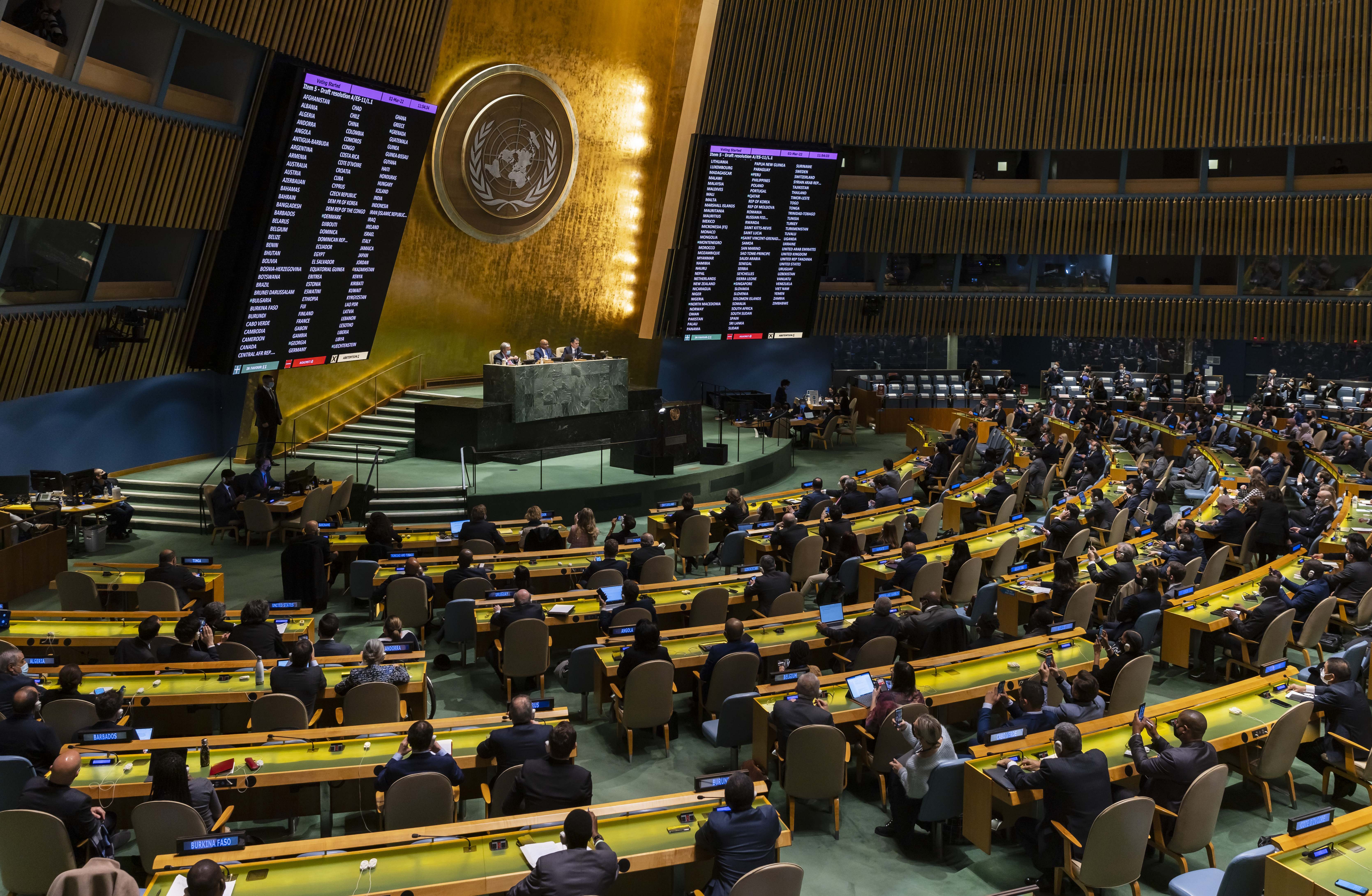 United Nations General Assembly Emergency Special Session on Russia Ukraine conflict