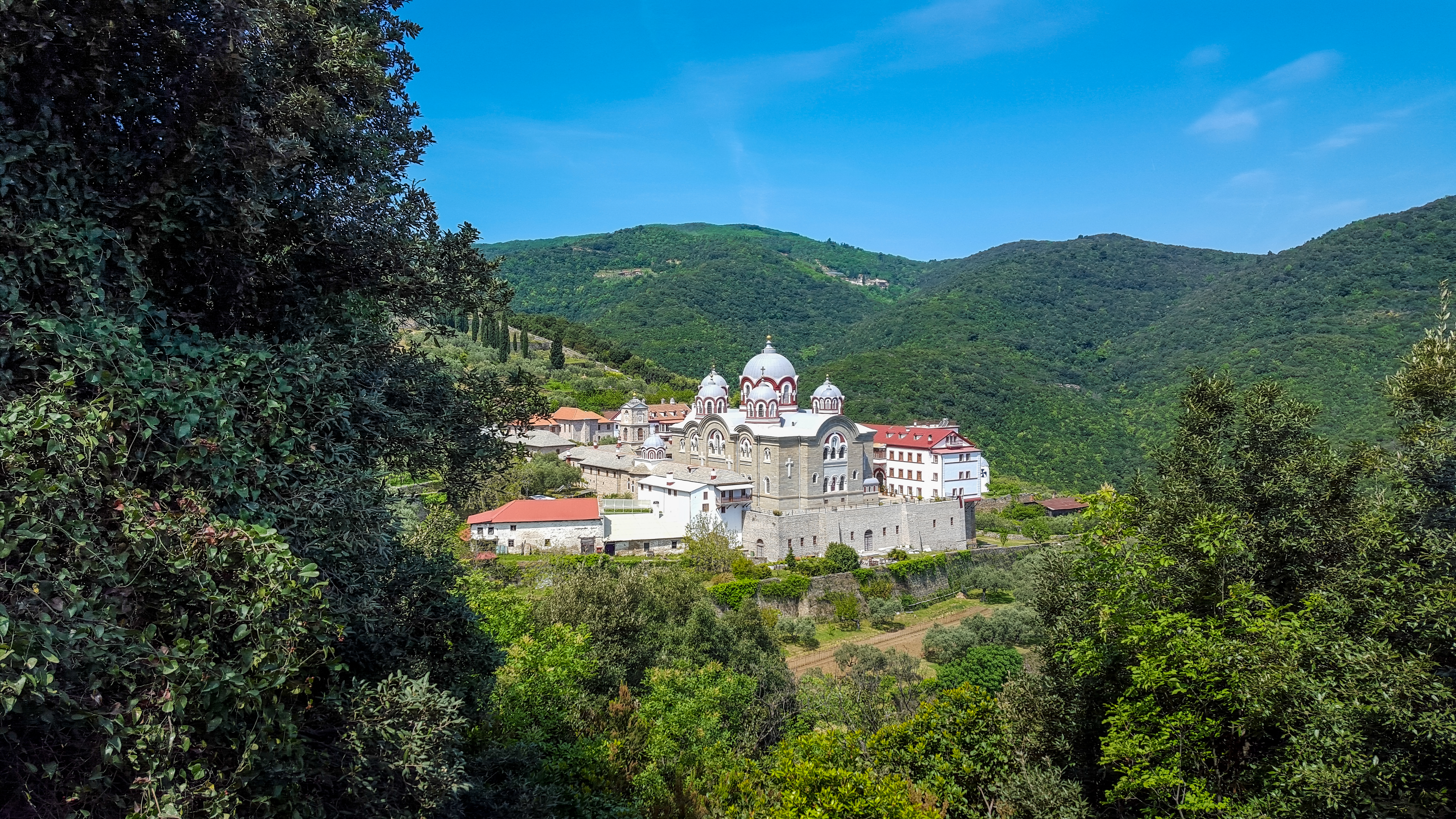 Holy,Monastery,Hilandar,Landscape,Hdr,,Mount,Athos