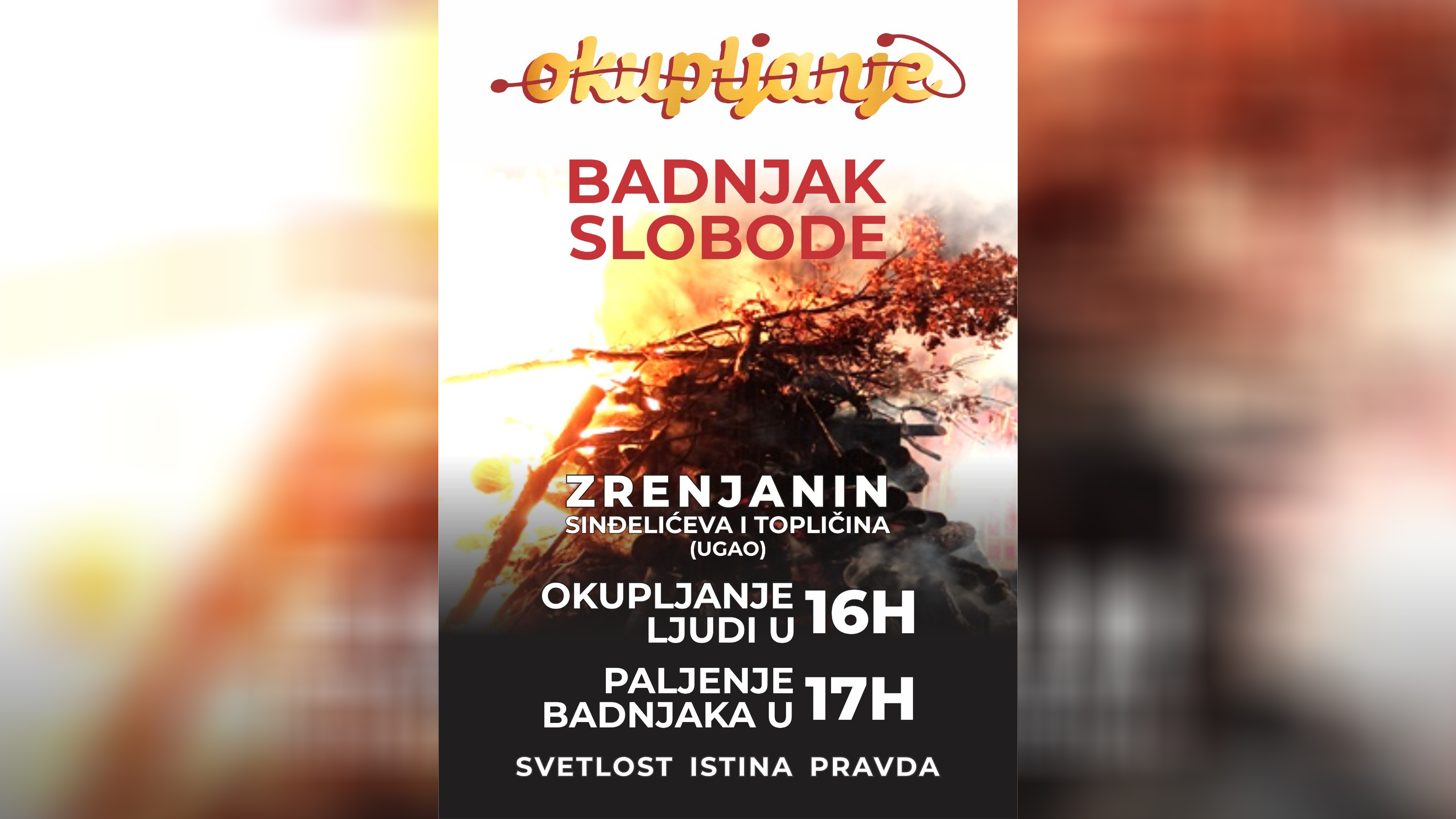 Zrenjanin, Badnjak slobode Foto: Instagram/novi.optimizam