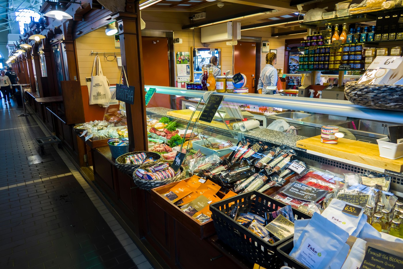 Vanha Kauppahalli (Market Hall) in the harbor area where Helsinki Findland is the capital city and most populous municipality of Finland and is a popl