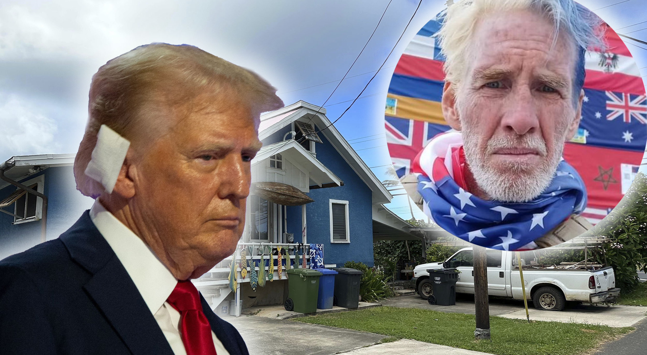 Donald Tramp, Rajan Rut, kuca Rajana Ruta koji je pucao na Trampa kombo