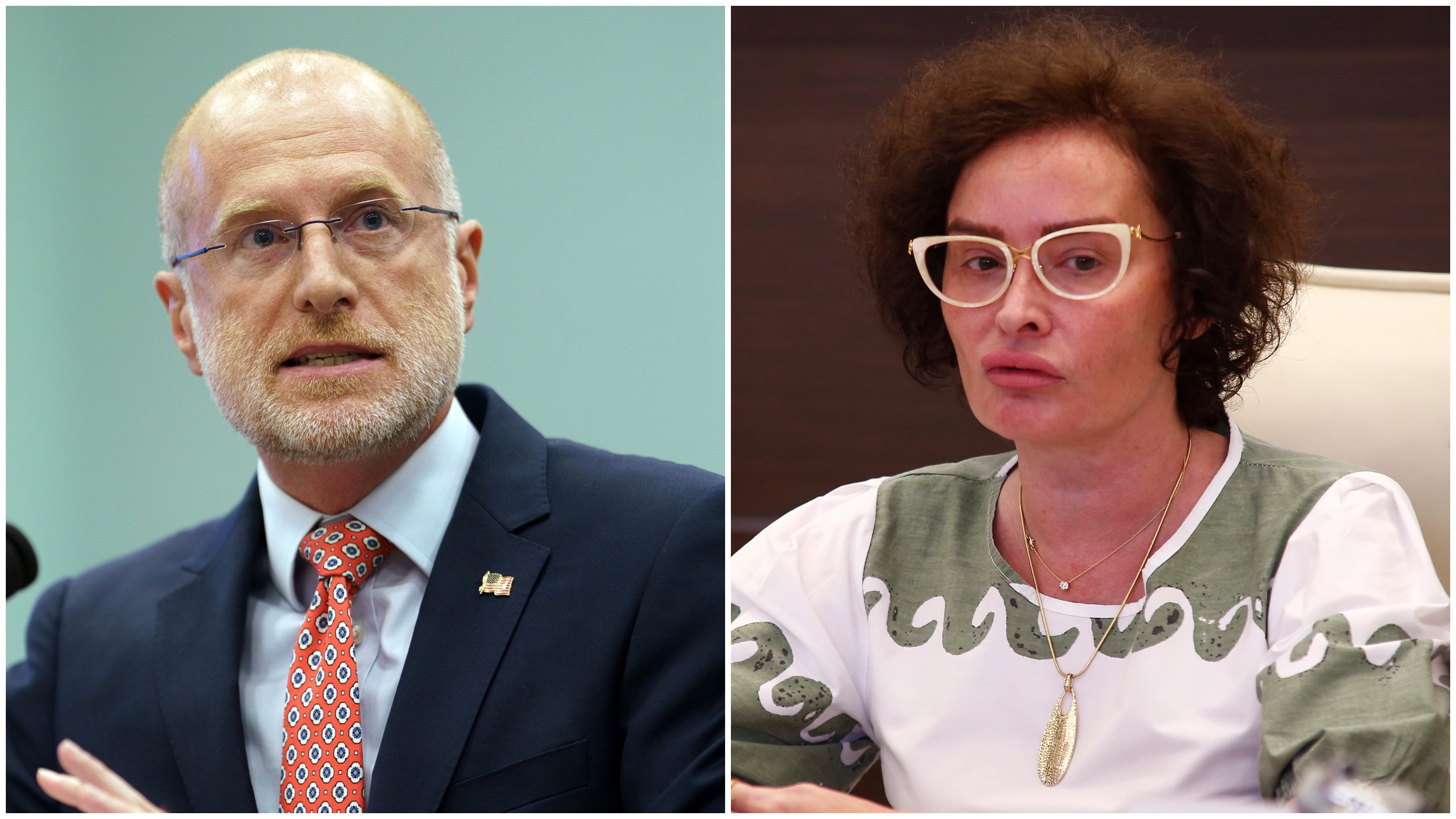 Brendan Kar i Olivera Zekić, kombo Foto: EPA/WILL OLIVER/Amir Hamzagic/ATAImages