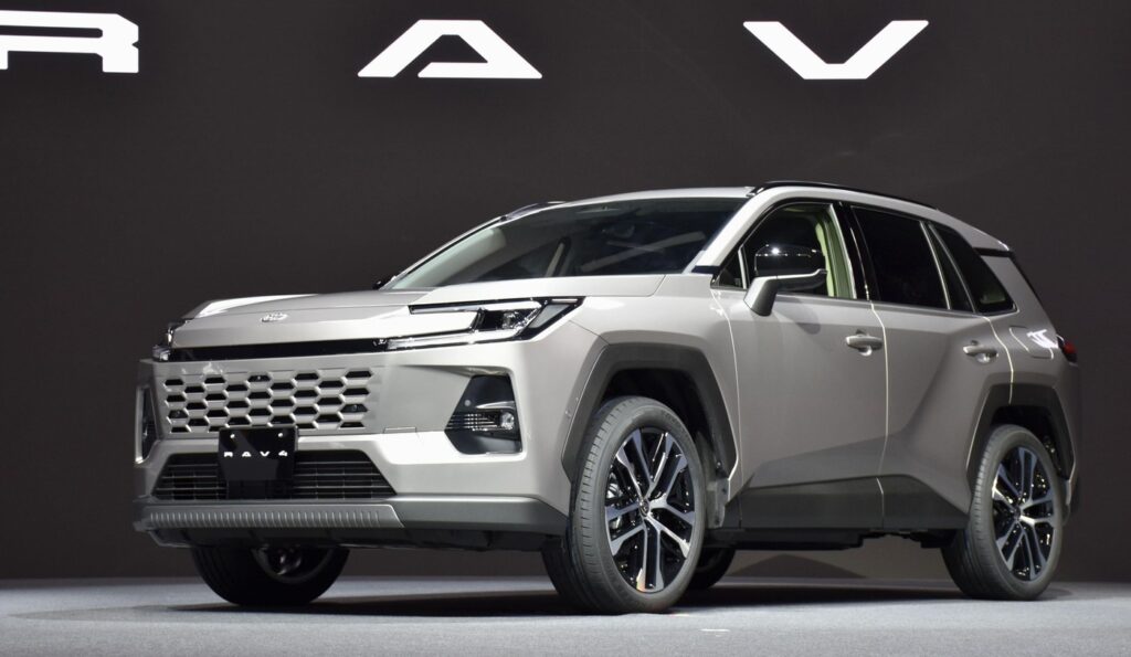 Toyota Motor Corp. releases its new RAV4 sport utility vehicle in Tokyo on May 21, 2025.,Image: 1001574320, License: Rights-managed, Restrictions: , Model Release: no, Credit line: Kyodo/Newscom / Newscom / Profimedia