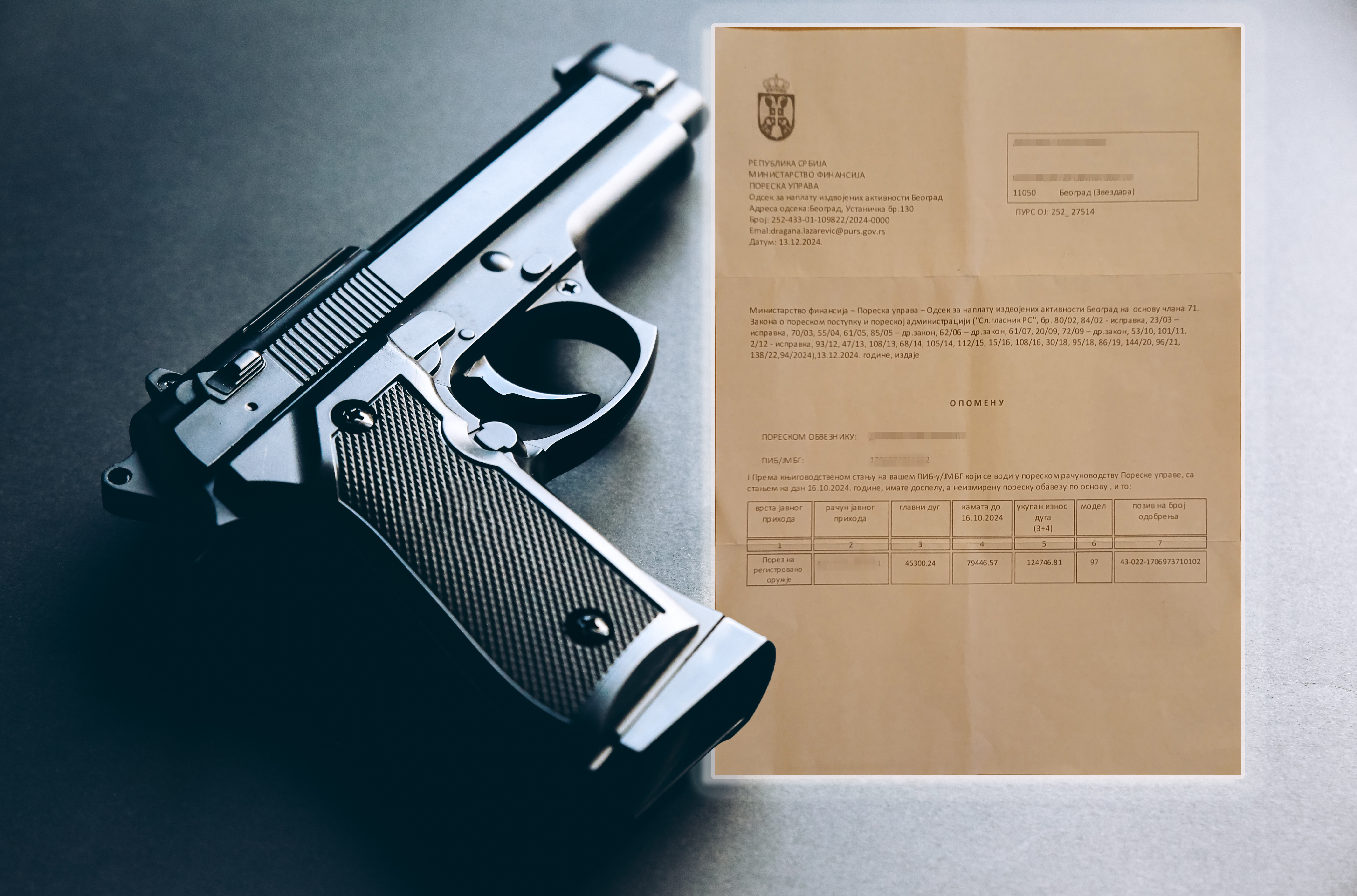 Gun,With,Bullets,Lying,On,The,Table.,Legalising,Of,Weapons.