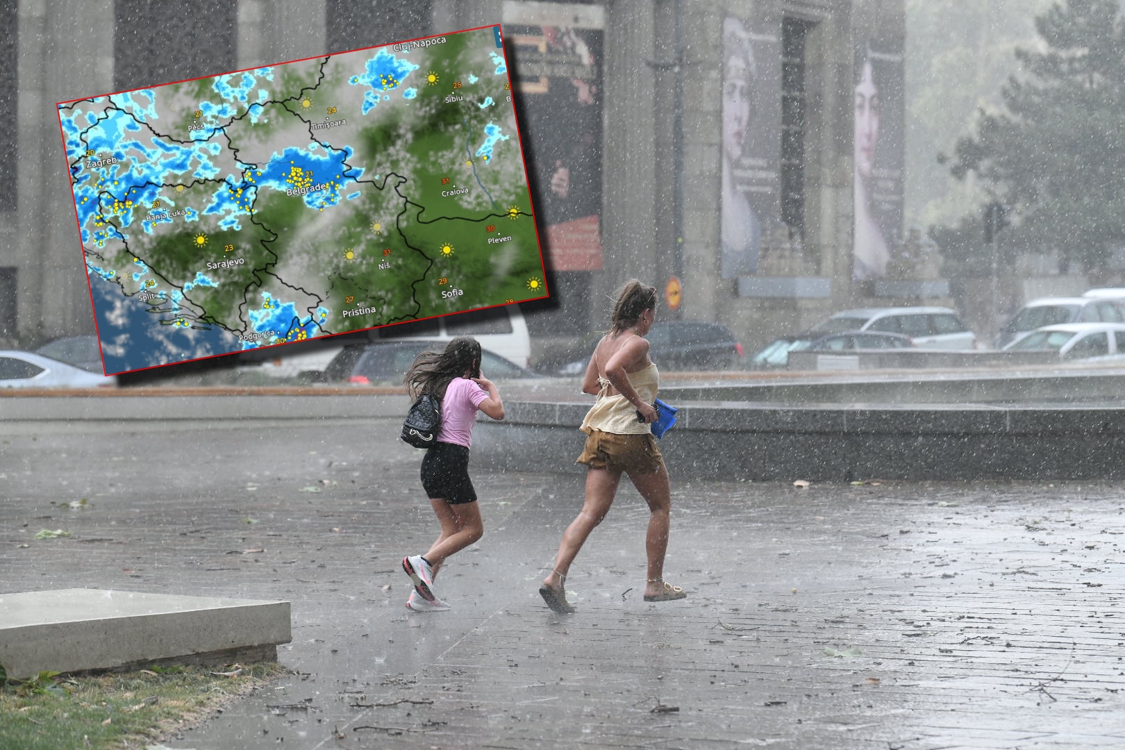 Radarski snimak nevremena