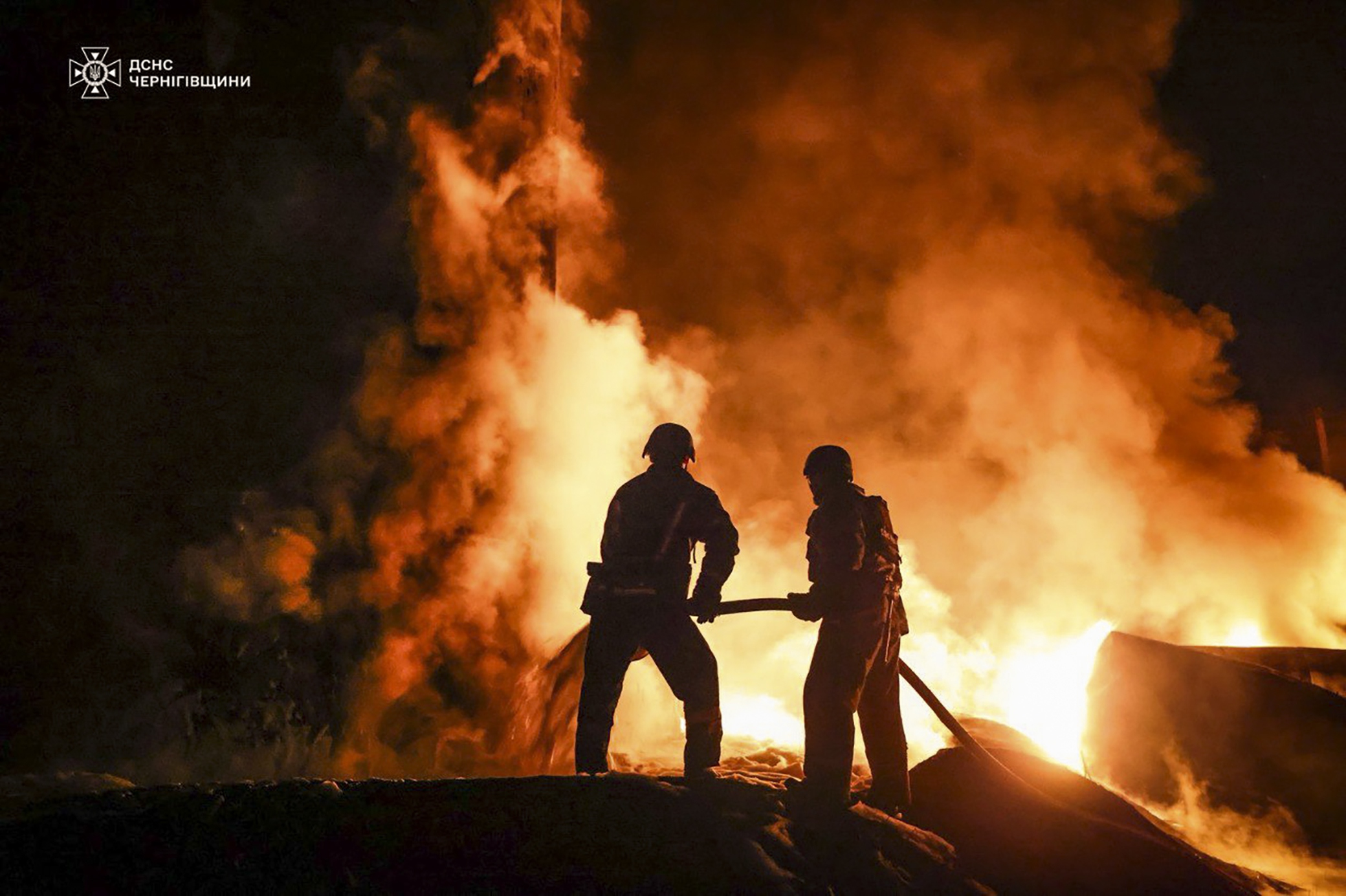 Overnight Russian drone shelling in the Chernihiv area