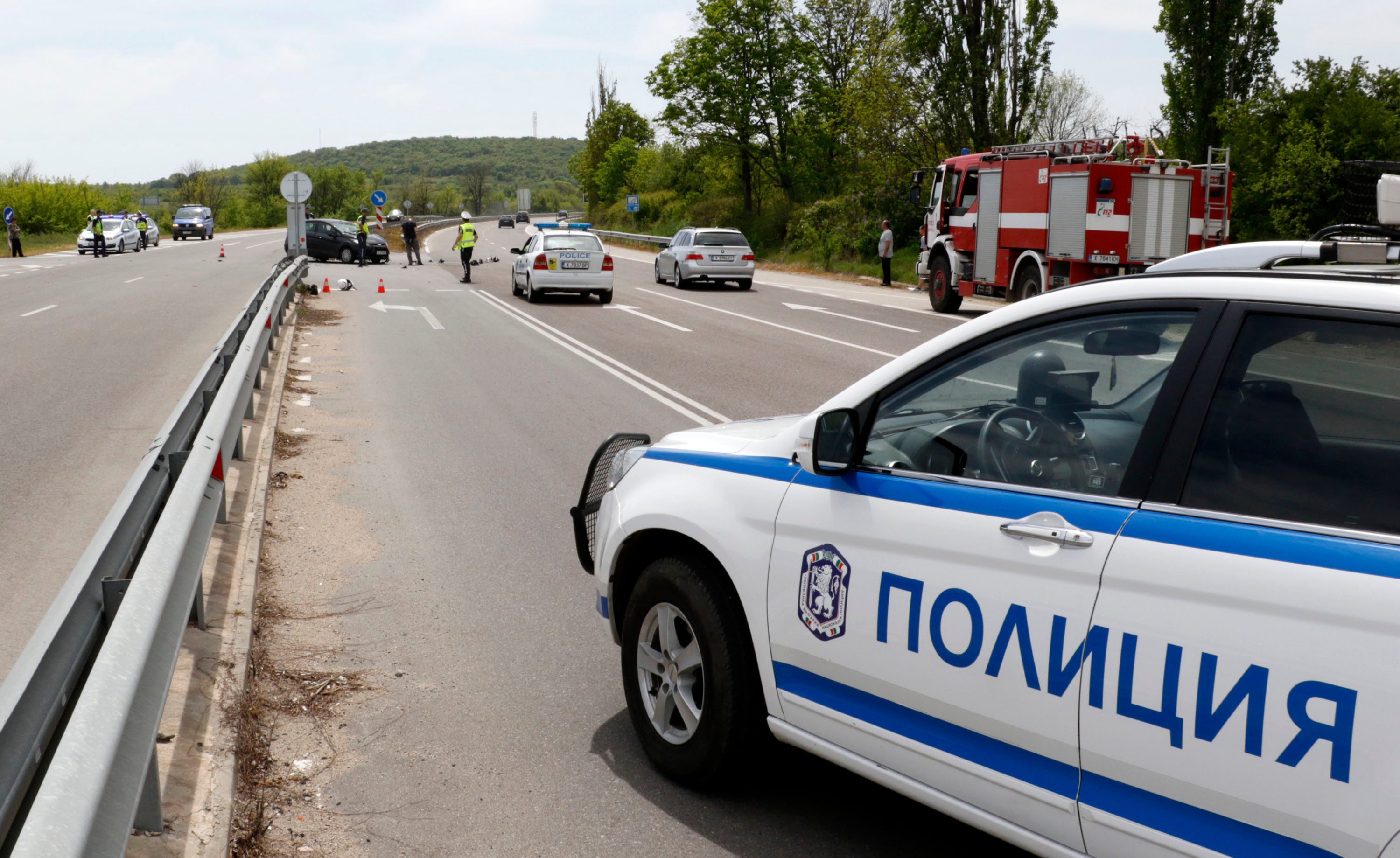 Haskovo,,Bulgaria,,May,1,,2021.,A,Police,Car,Cut,Off