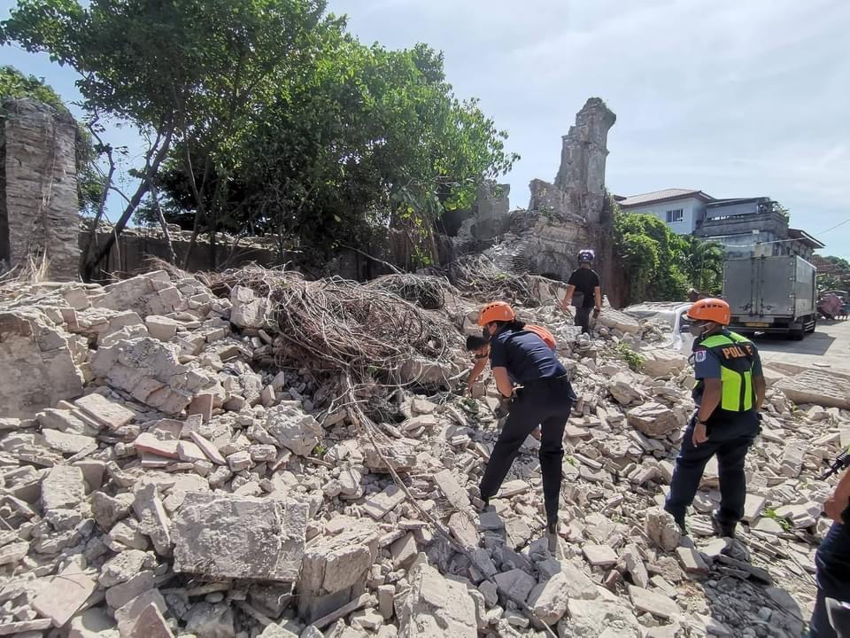 Earthquake aftermath in Ilocos Sur province, Philippines
