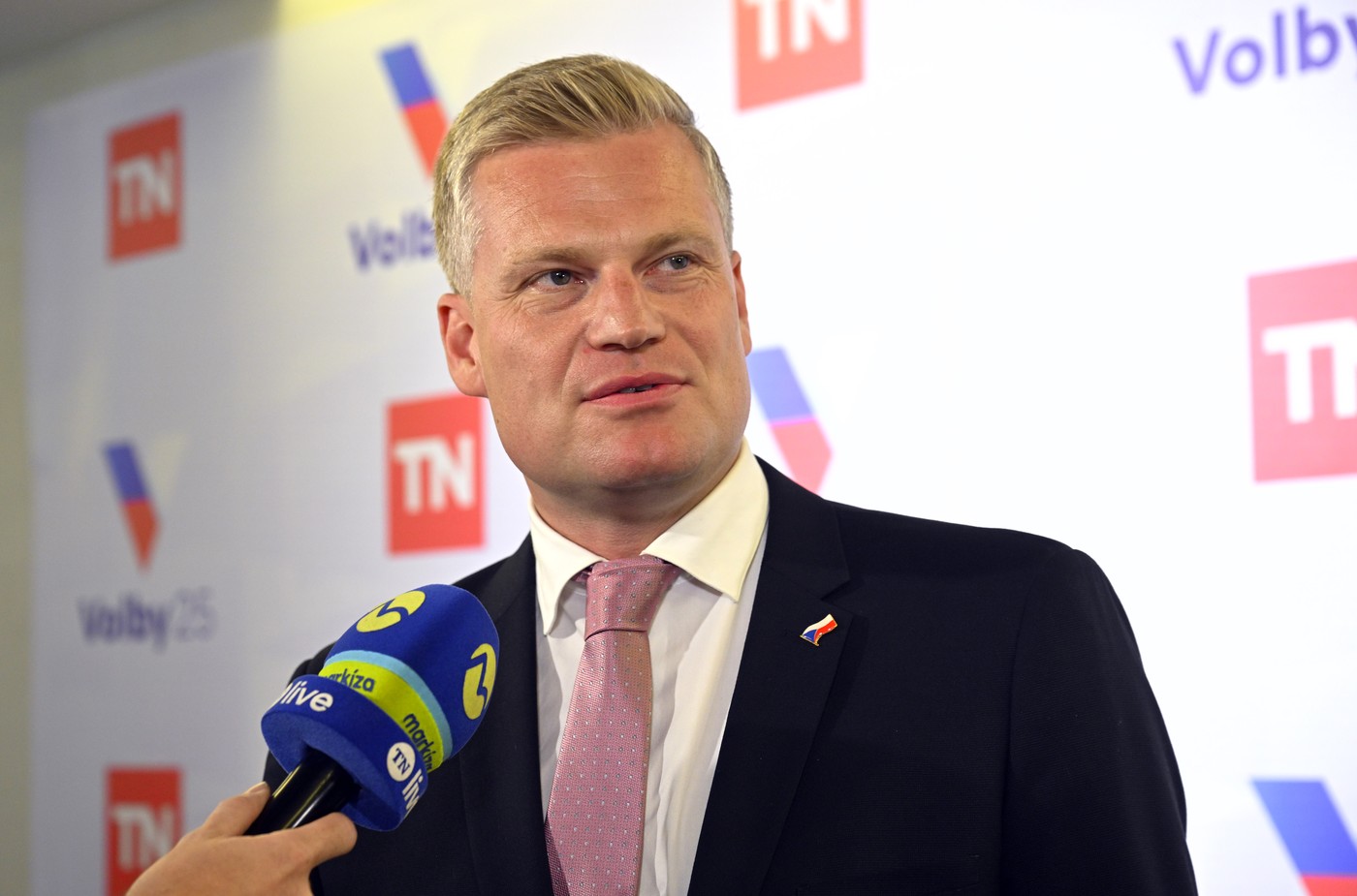 Filip Turek (Motoristé sobě) před předvolební debatou lídrů stran v TV Nova, 2. října 2025, Praha,Image: 1042773938, License: Rights-managed, Restrictions: , Model Release: no, Credit line: Šulová Kateřina / ČTK / Profimedia