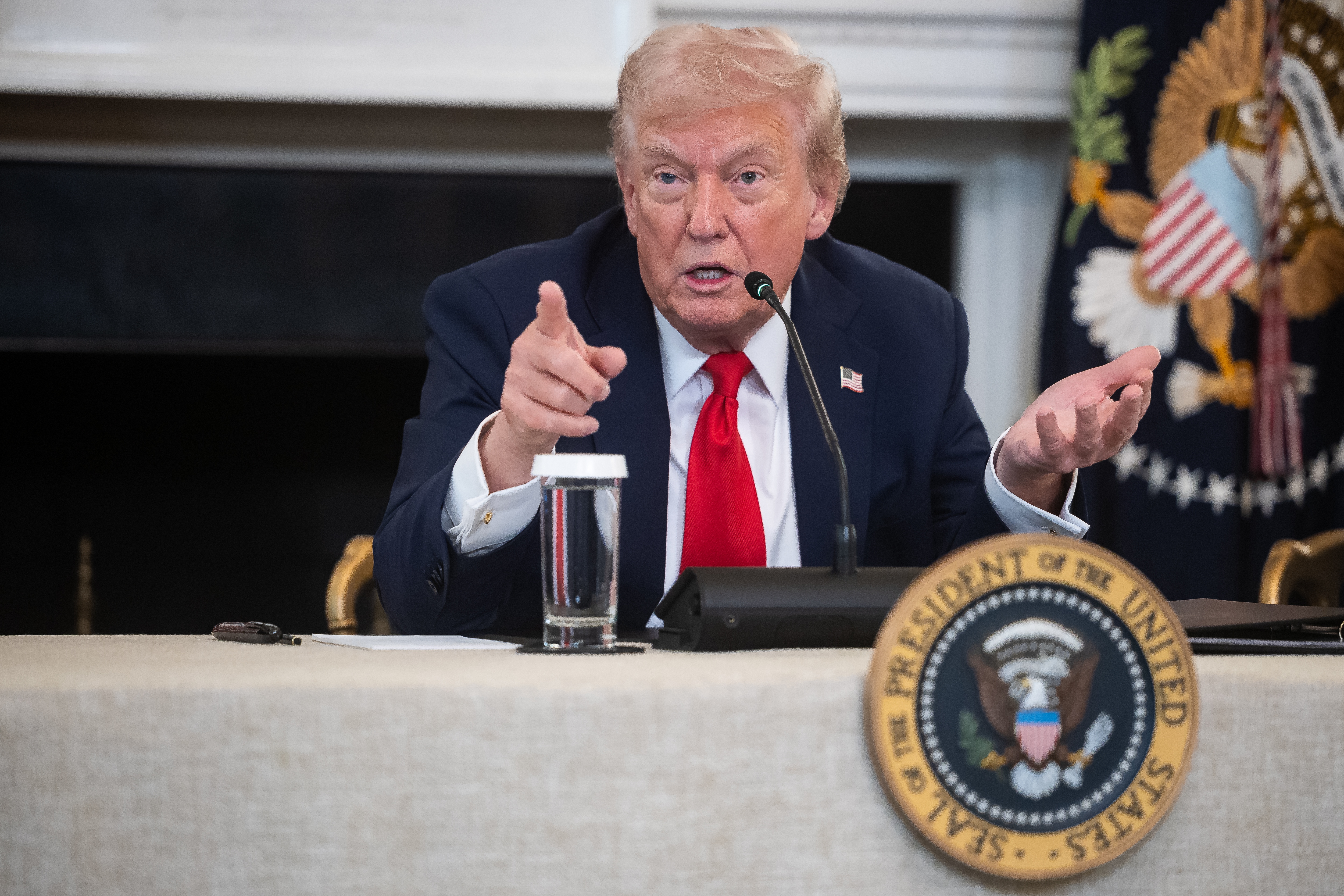 US President Trump hosts roundtable on Antifa