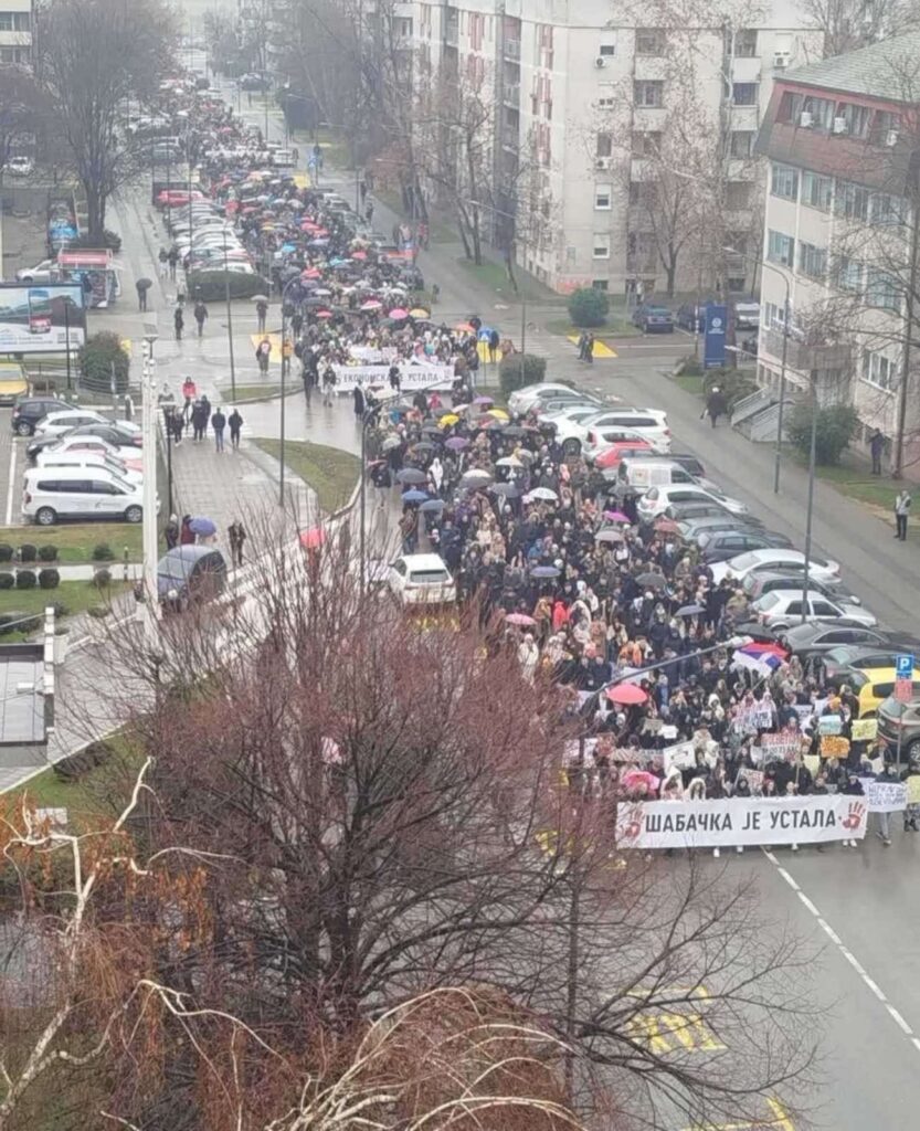Šabac, protest