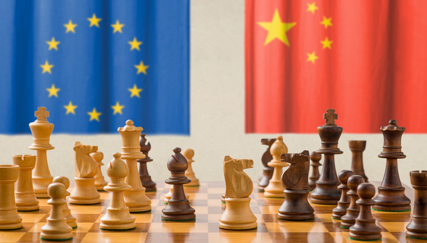 Concept with chess pieces - European Union and China,Image: 710909585, License: Royalty-free, Restrictions: , Model Release: no, Credit line: Boris Zerwann / Panthermedia / Profimedia
