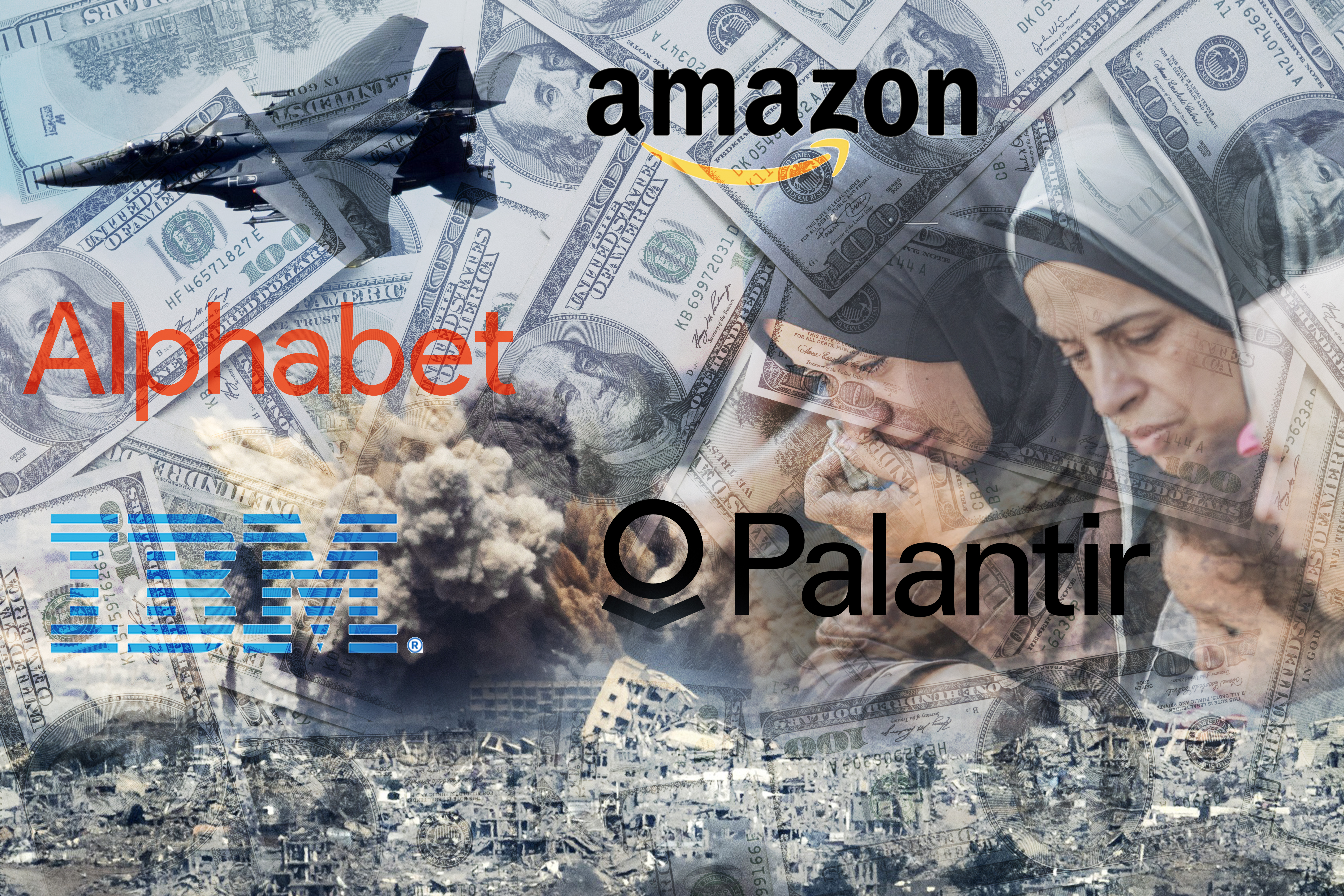 ratni profiteri gaza  Alphabet Inc. (Google), Amazon, IBM, Palantir
