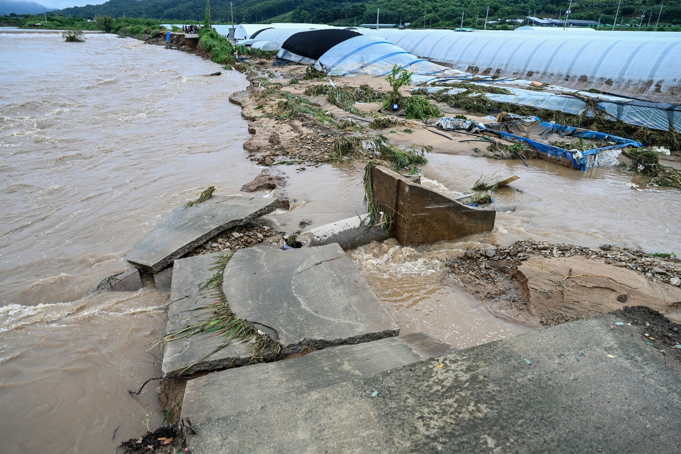 South Korea Heavy Rain, Hongsung-Gun - 17 Jul 2025