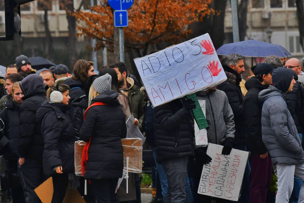 Beograd, 24.01.2024. XII beogradska gimnazija, 12. beogradska gimnazija, Dvanaesta beogradska gimnazija, štrajk, generalni štrajk, Foto: Goran Srdanov/Nova.rs