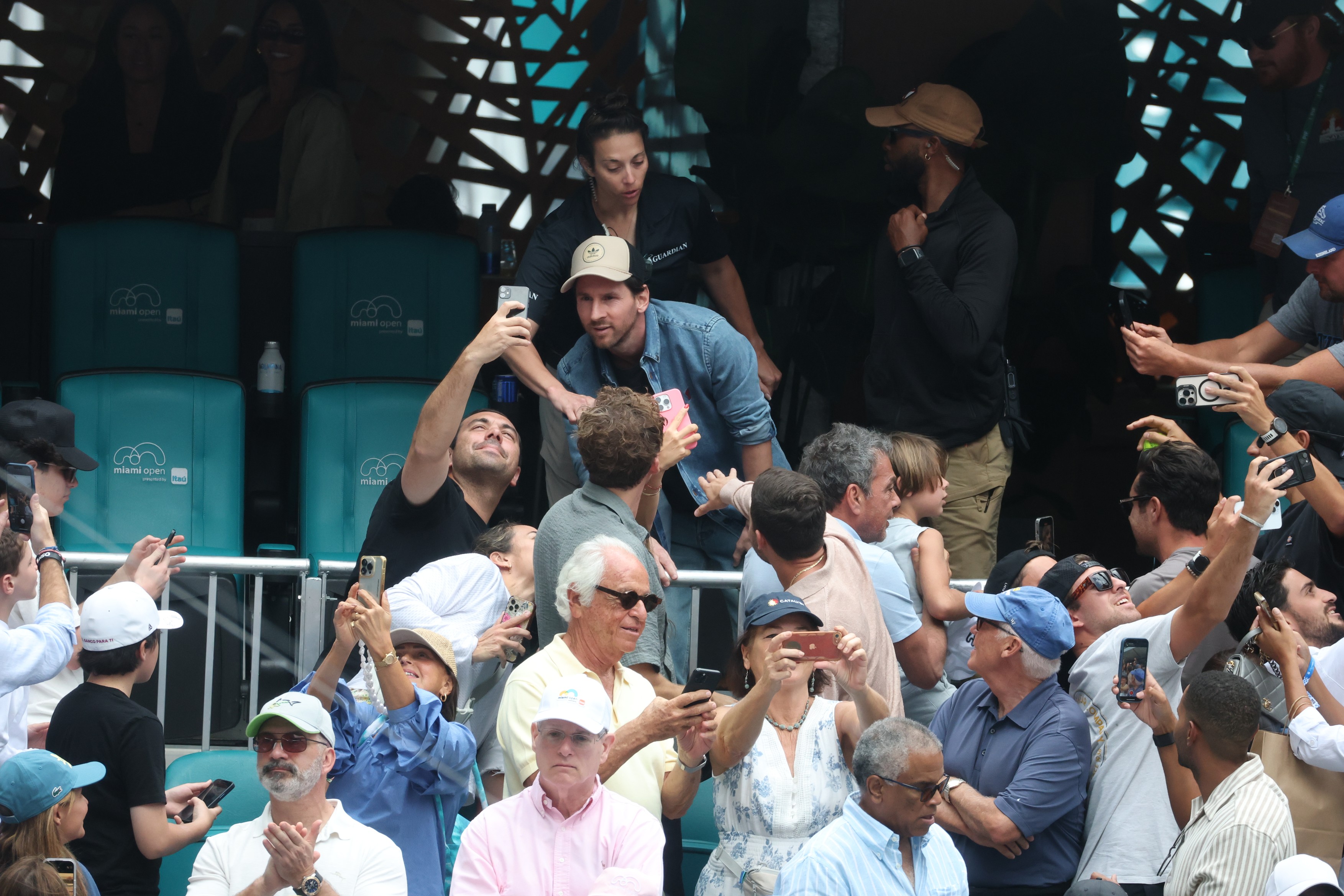 Lionel Messi &amp; Family at 2025 Miami Open