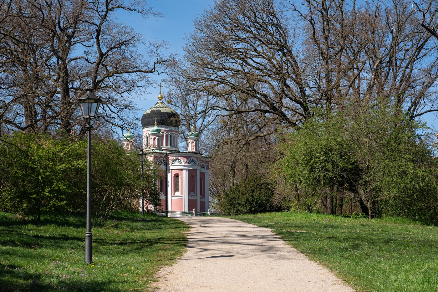 Historic buildings in downtown Potsdam against blue sky,  Brandenburg,  Germany,Image: 856972768, License: Royalty-free, Restrictions: , Model Release: no, Credit line: Alexander Ludwig / Panthermedia / Profimedia