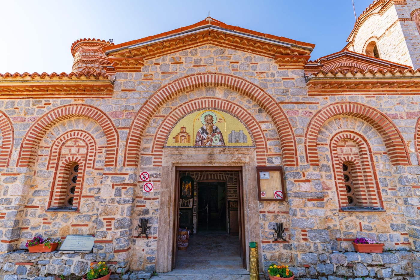 Church of Saints Clement and Panteleimon, a Byzantine church in Ohrid, North Macedonia