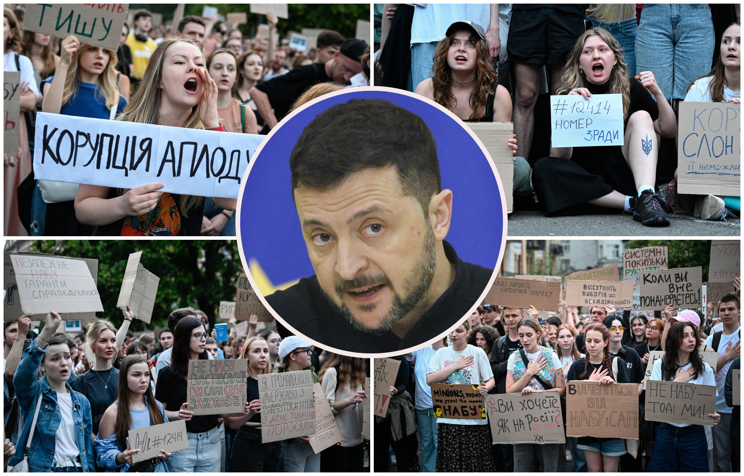 zelenski i protesti u ukrajini