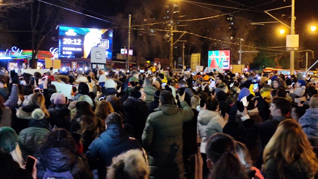 Beograd 03. februar 2025.Protest roditelja đaka sa Mirijeva Osnovna škola Despot Stefan Lazarević na Mirijevu  protest Bulavar, protest Foto:Zoran Lončarević/Nova.rs