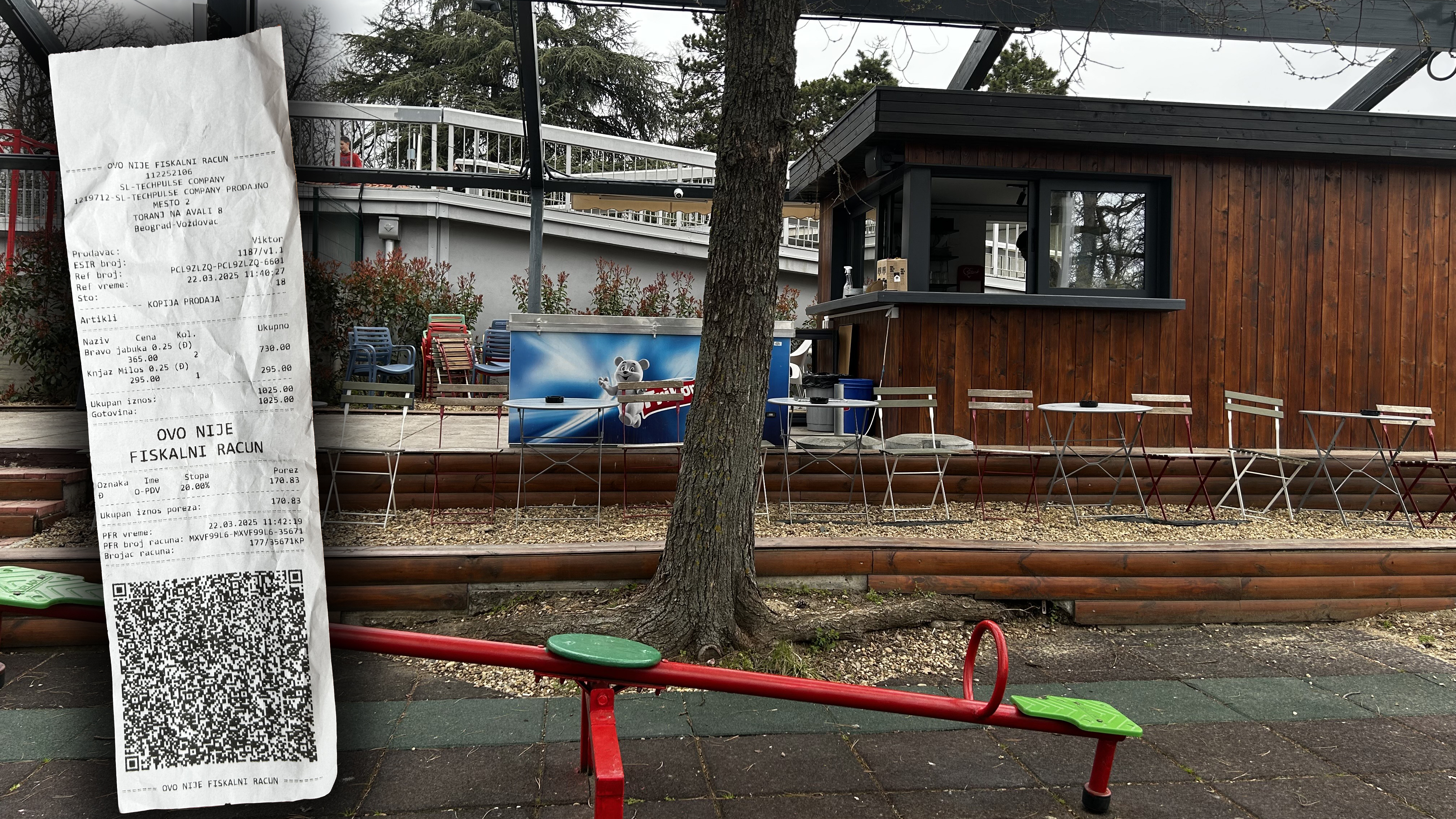 Restoran, kafić, račun, cene, kombo Foto: Privatna arhiva