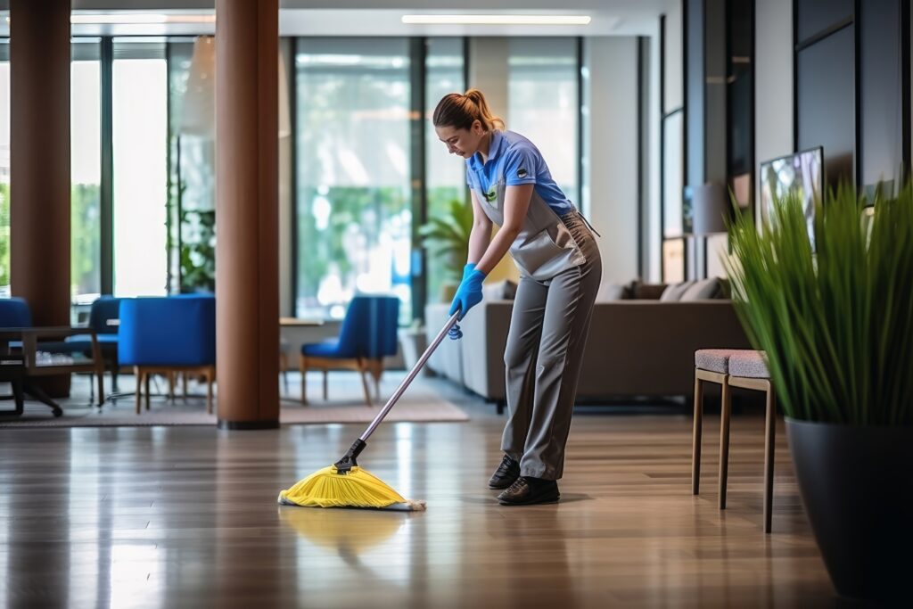 A cleaner at work,Image: 848865218, License: Royalty-free, Restrictions: , Model Release: no, Credit line: Michael Piepgras / Panthermedia / Profimedia