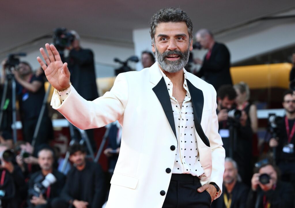 epa12337742 US actor Oscar Isaac arrives for the screening of 'Frankenstein' during the 82nd annual Venice International Film Festival, in Venice, Italy, 30 August 2025. The film festival runs from 27 August to 06 September 2025.  EPA/ETTORE FERRARI