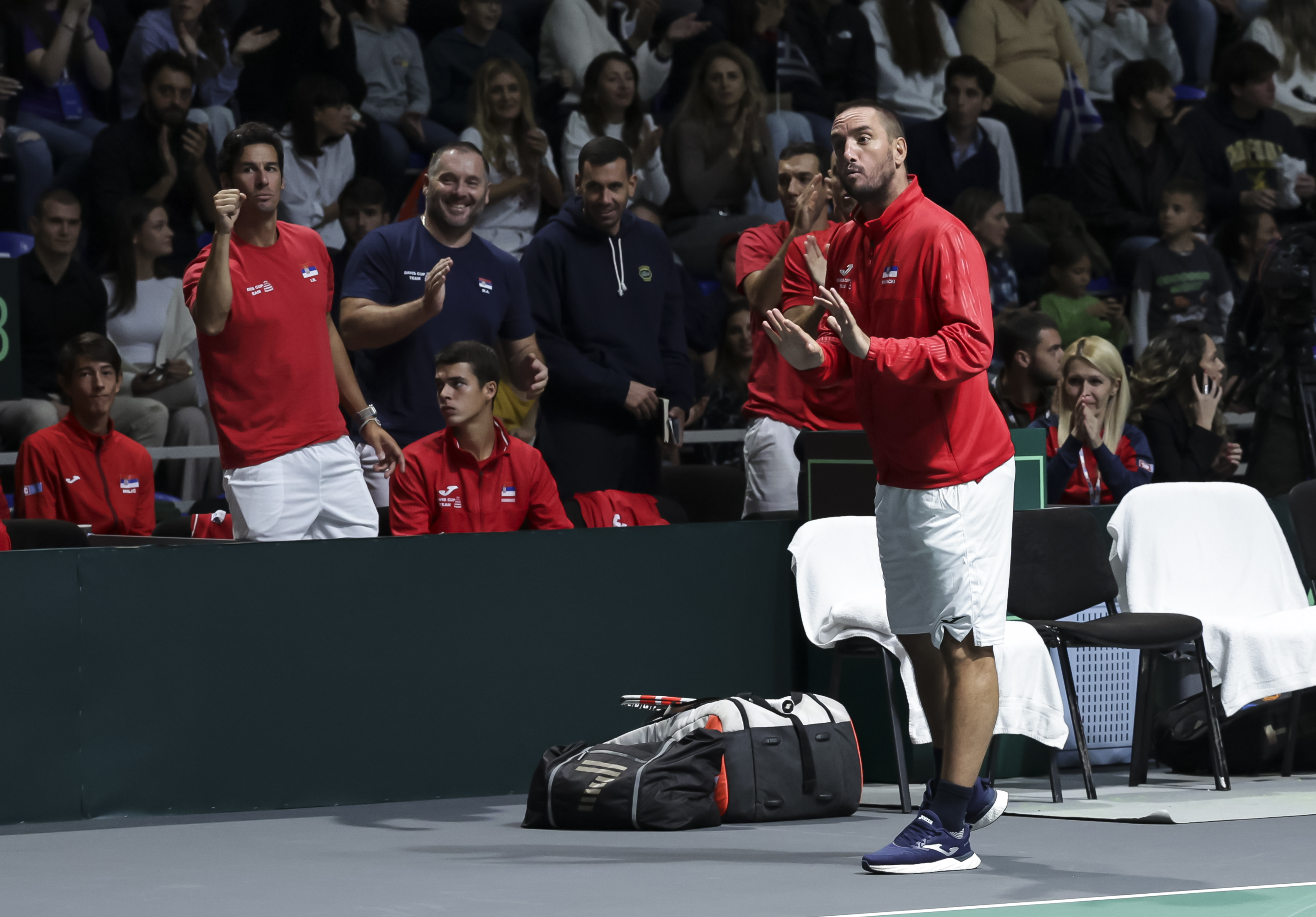 Srbija v Grcka - 2024 Davis Cup World Group I