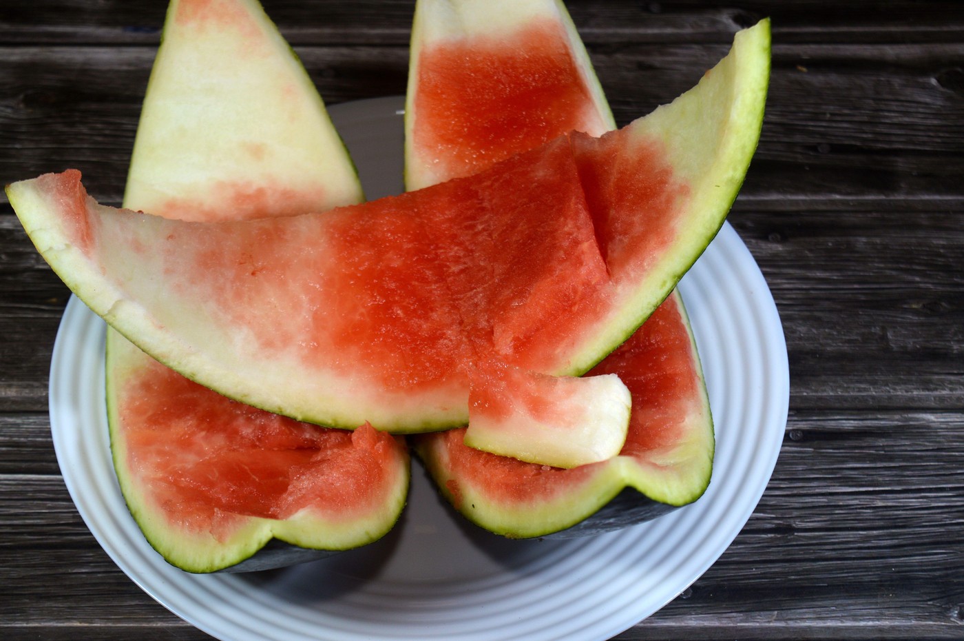 Watermelon rind, the white and light green outer part of a watermelon, the rind contains a variety of nutrients, including vitamin C, vitamin A, vitam