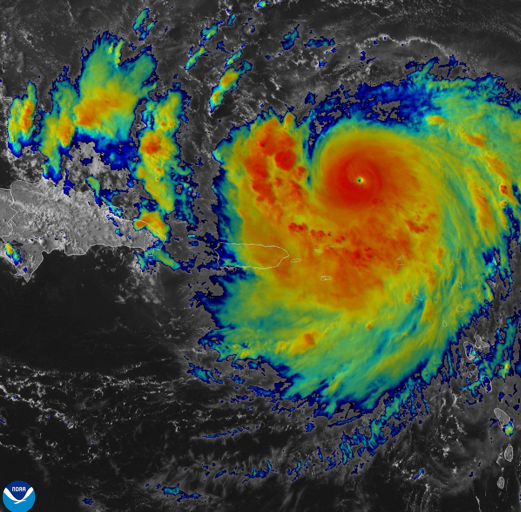 Hurricane Erin Strengthens Into Category 5 Hurricane, Caribbean - 16 Aug 2025