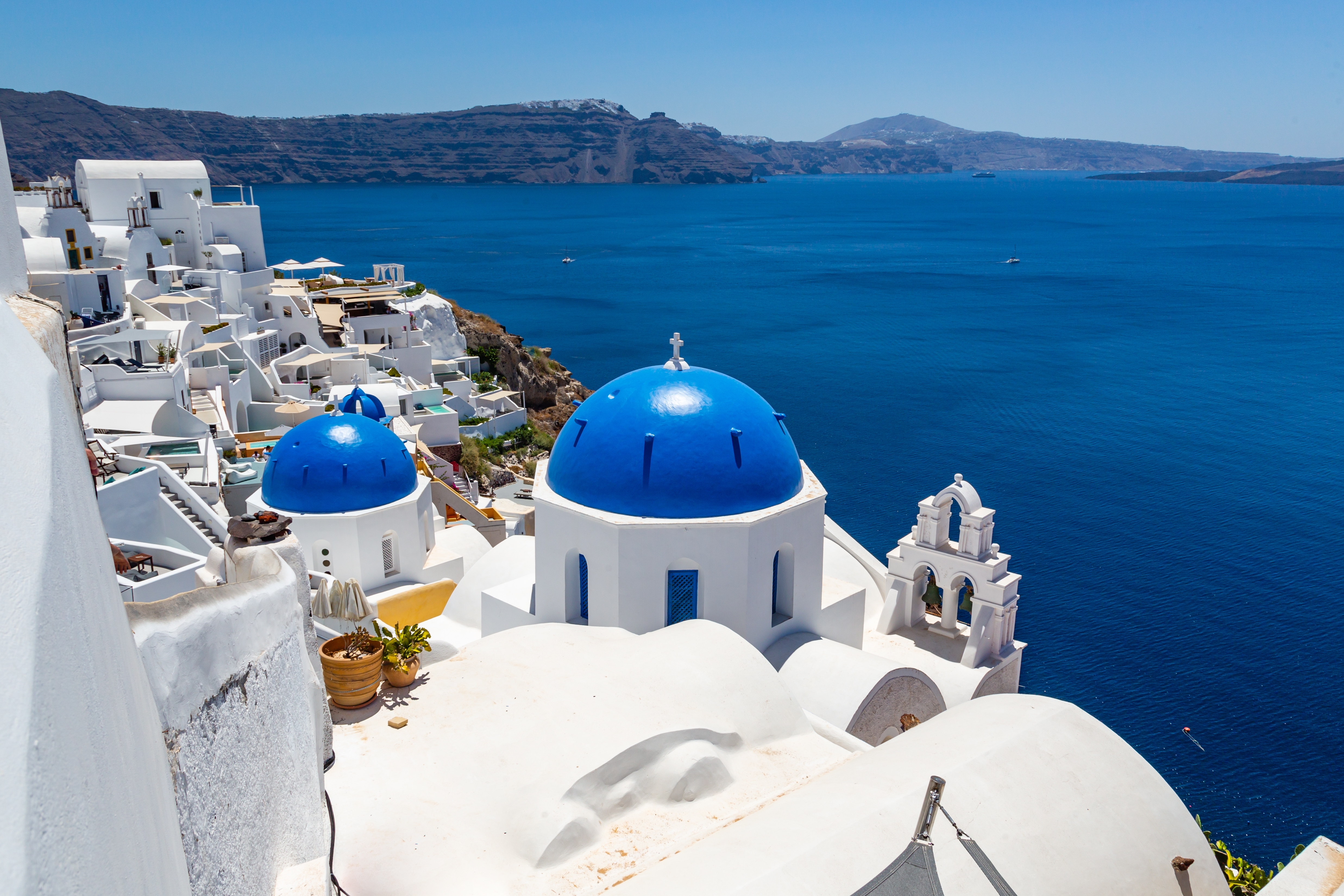 Santorini,Island,Blue,Dome,Churches-greece