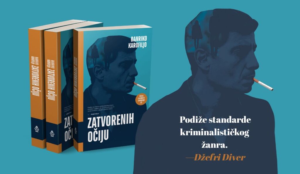 Đanriko Karofiljo, Zatvorenih očiju, knjiga, korice Foto: Giorgia Carofiglio