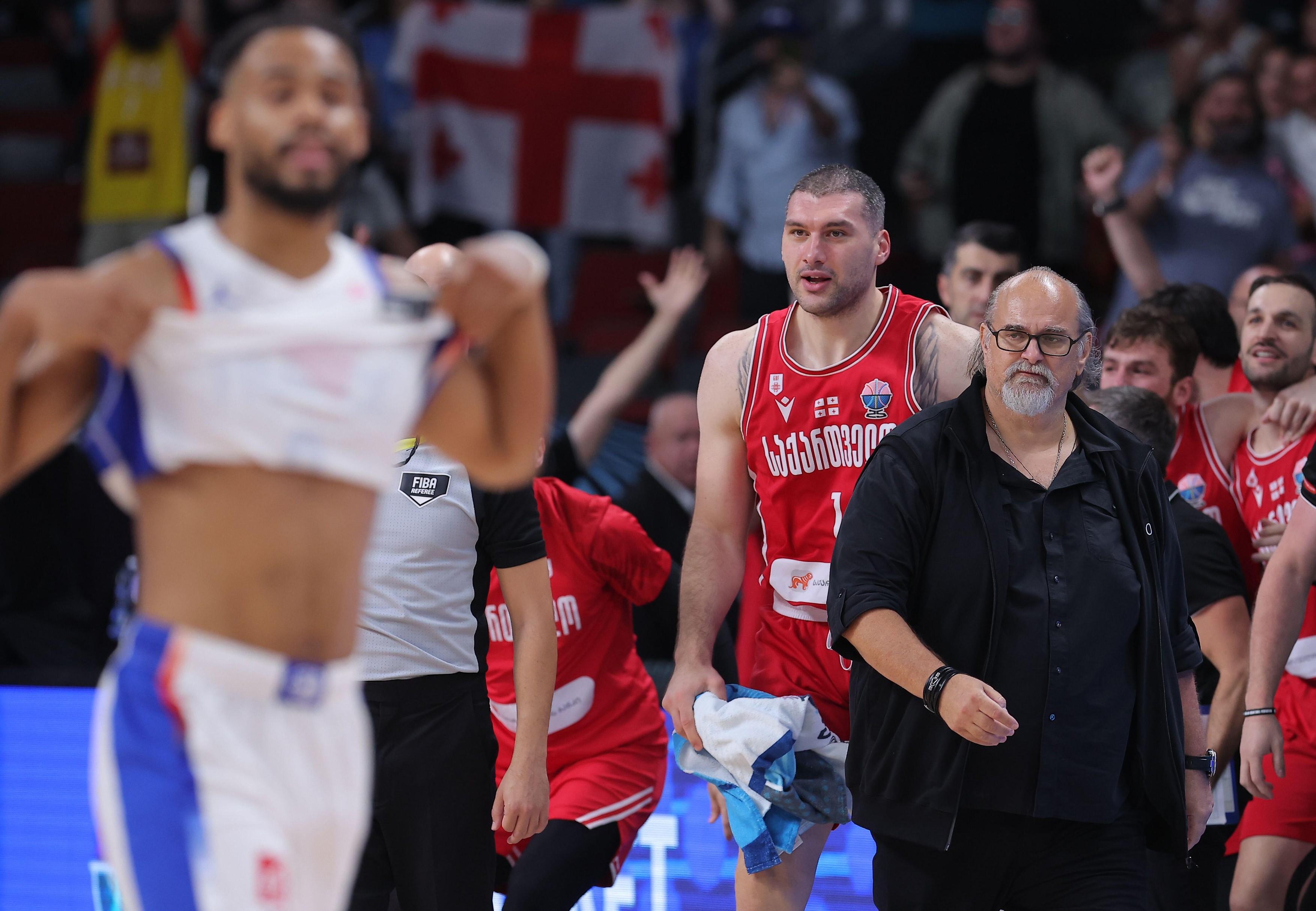 Georgia's head coach Aleksandar Dzikic during FIBA Eurobasket 2025 round of 16 basketball match between France and Georgia on Sept. 7, 2025. in Riga, Latvia. (photo by Pedja Milosavljevic/STARSPORT )
