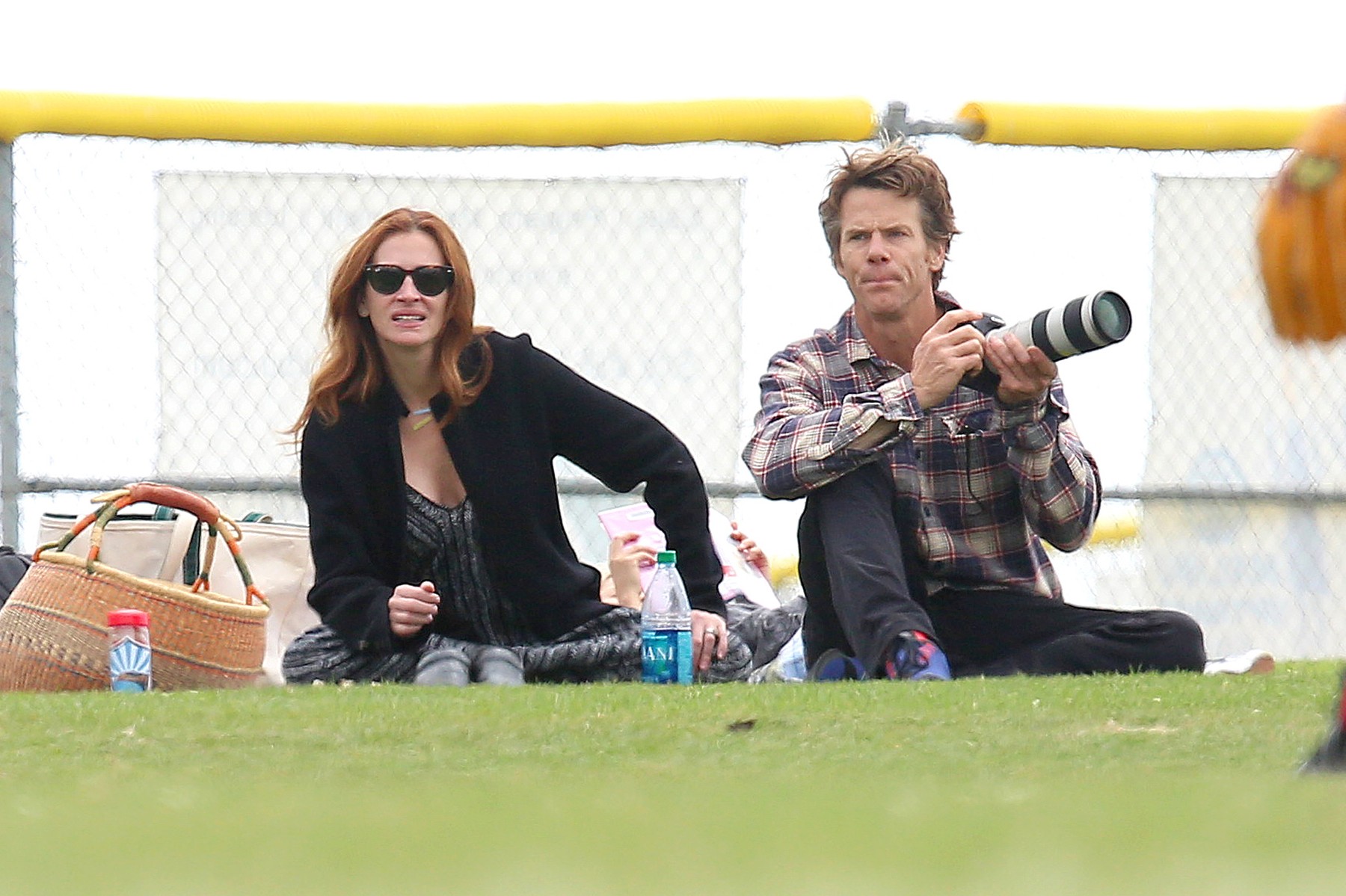*EXCLUSIVE* Julia Roberts and family root on little Phinnaeus at his baseball game
