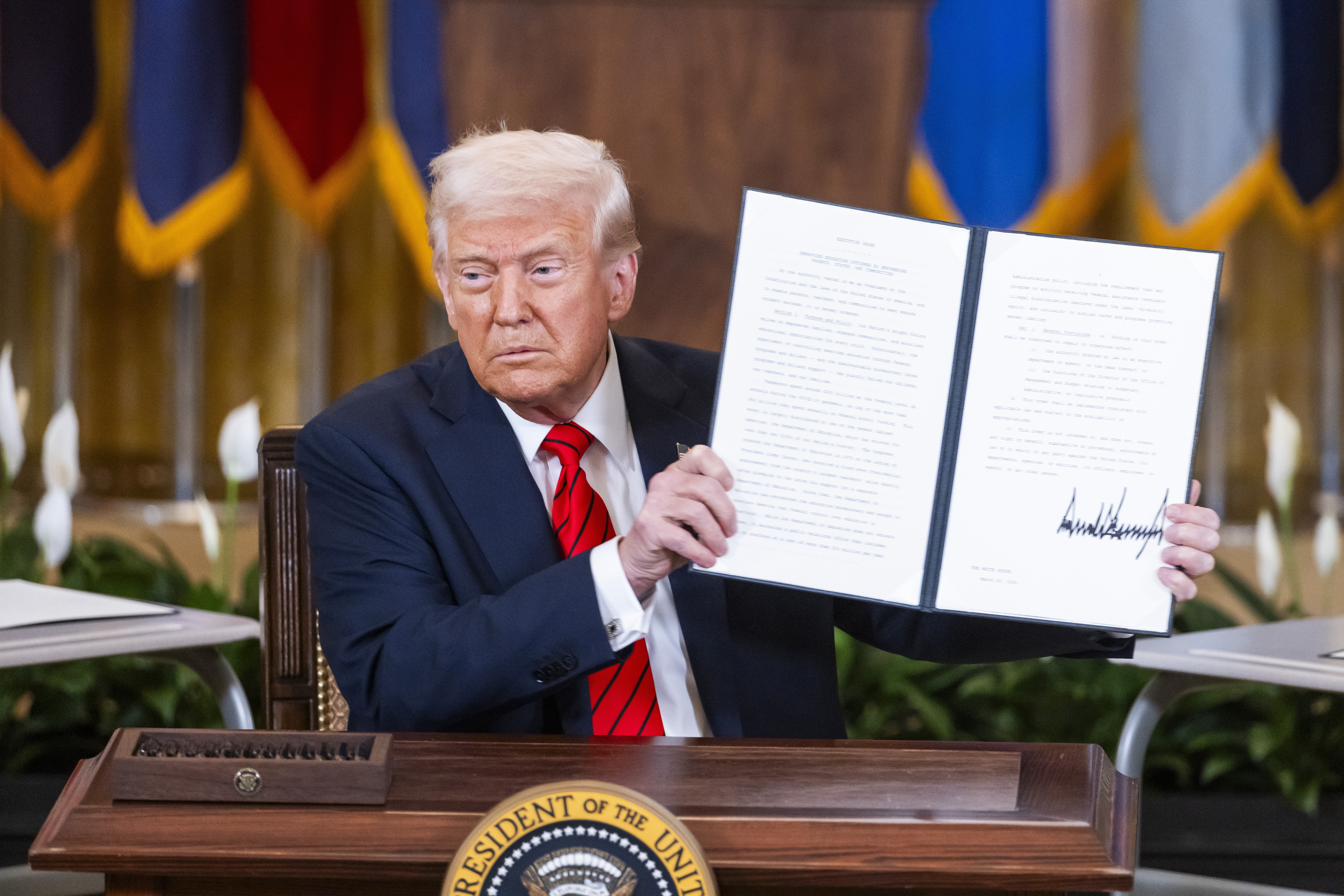 President Trump signs executive order aimed at downsizing the Department of Education
