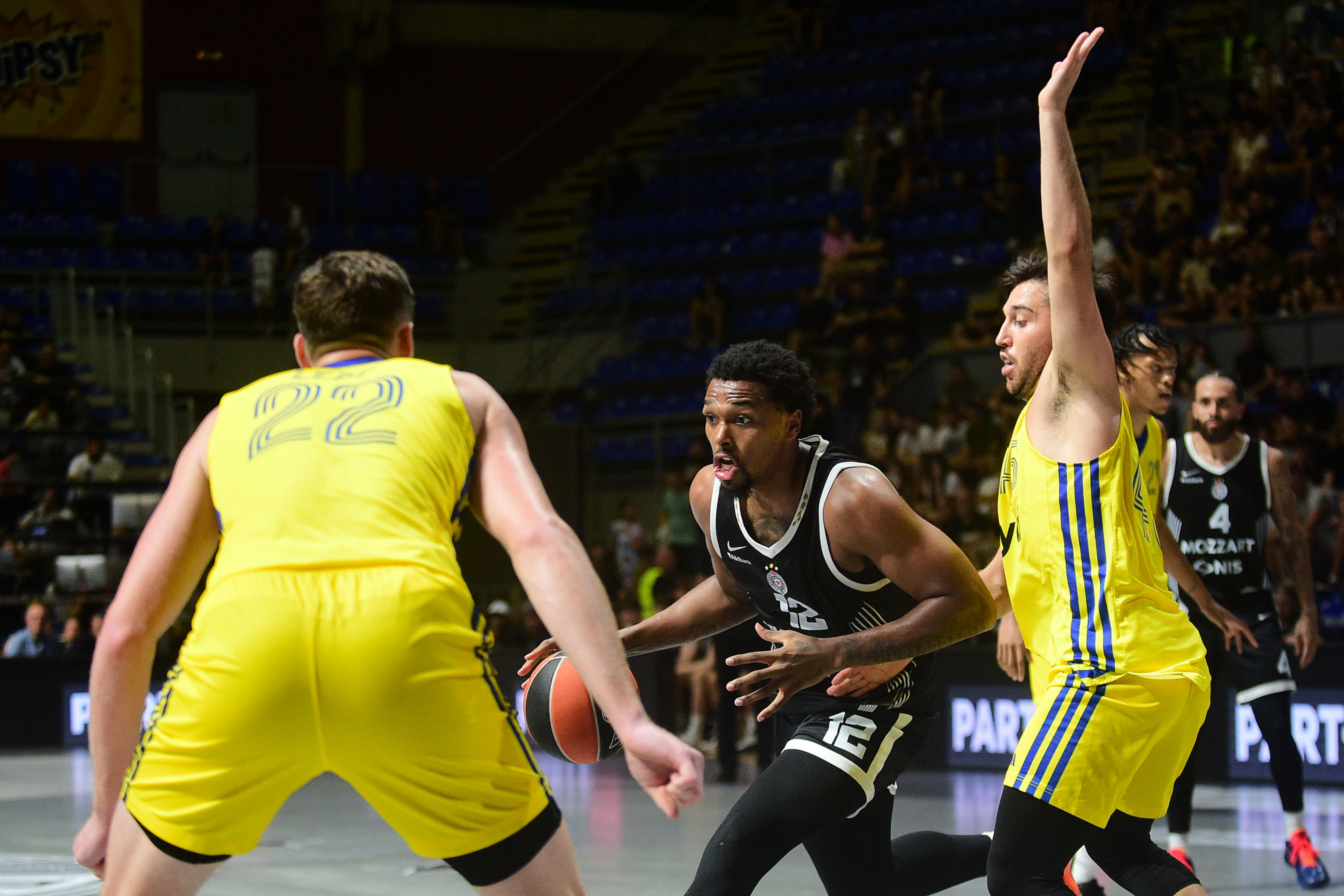 The Open Air tournament game between Partizan amd Maccabi, played at Aleksandar Nikolic hall, 13.09.2025,  Belgrade, Serbia.  (Photo by Dusan Milenkovic/Starsport.rs ©)