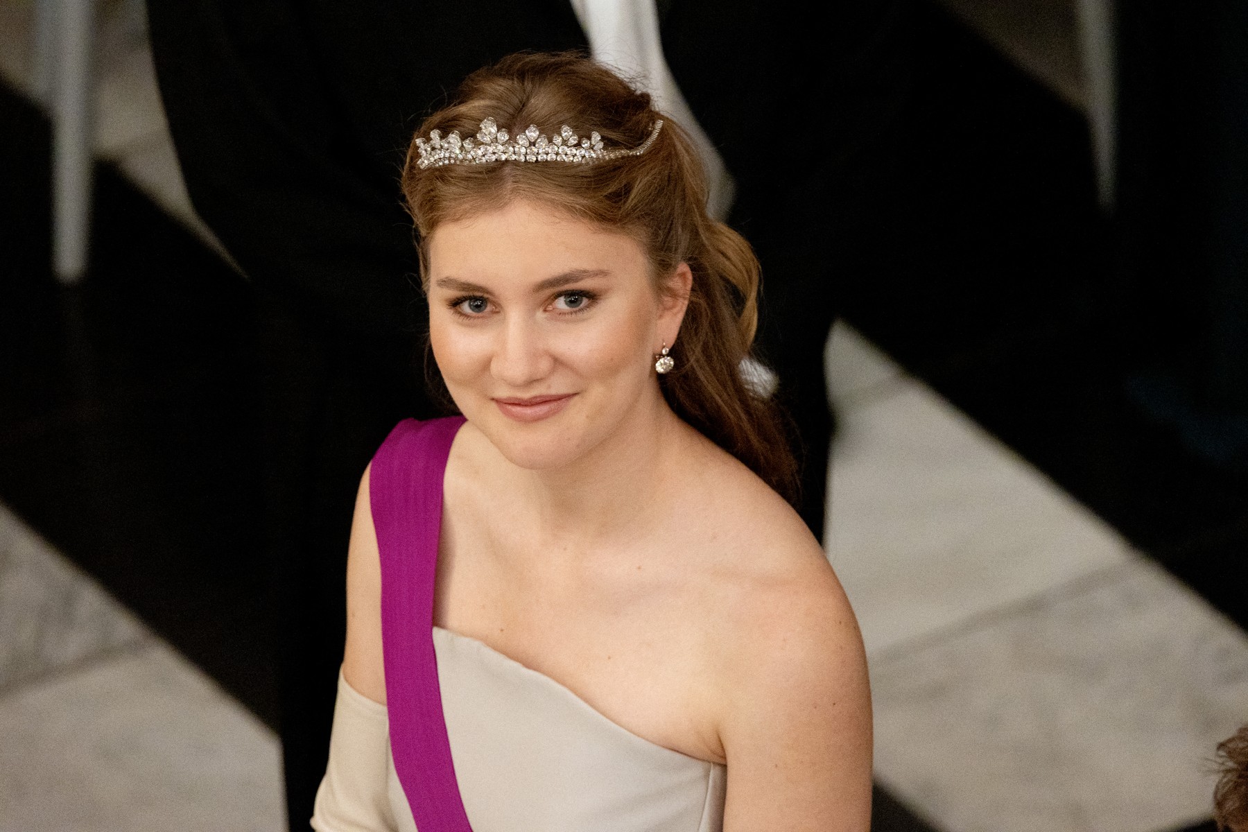 Banquet de gala de la reine du Danemark au palais de Christiansborg dans le cadre des célébrations du 18e anniversaire du prince Christian à Copenhague