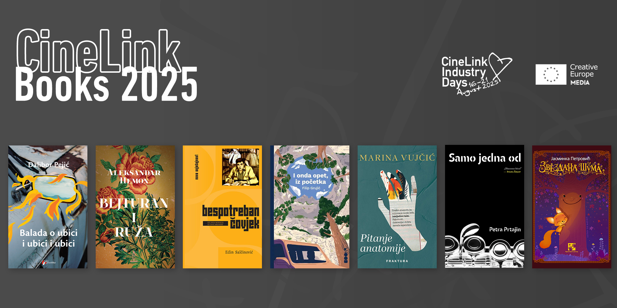 Sedam regionalnih književnih djela u ovogodišnjem izboru CineLink Books