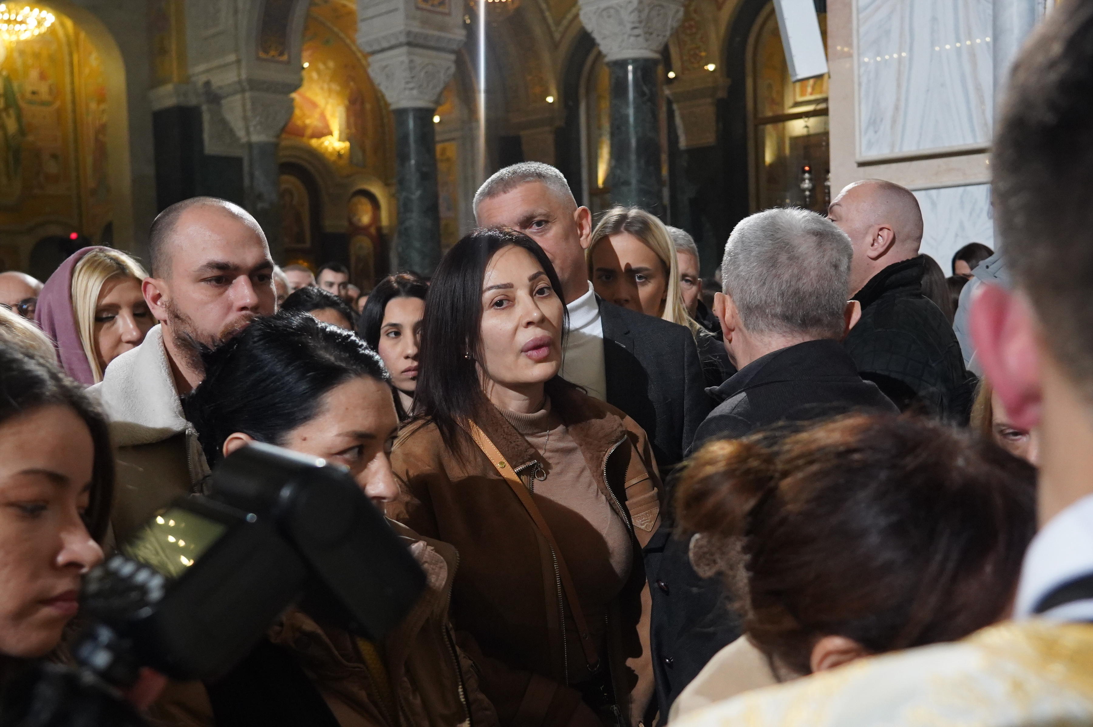 Midnight Christmas Liturgy in the Temple of St. Sava.Ponocna Bozicna liturgija u Hramu Svetog Save.
