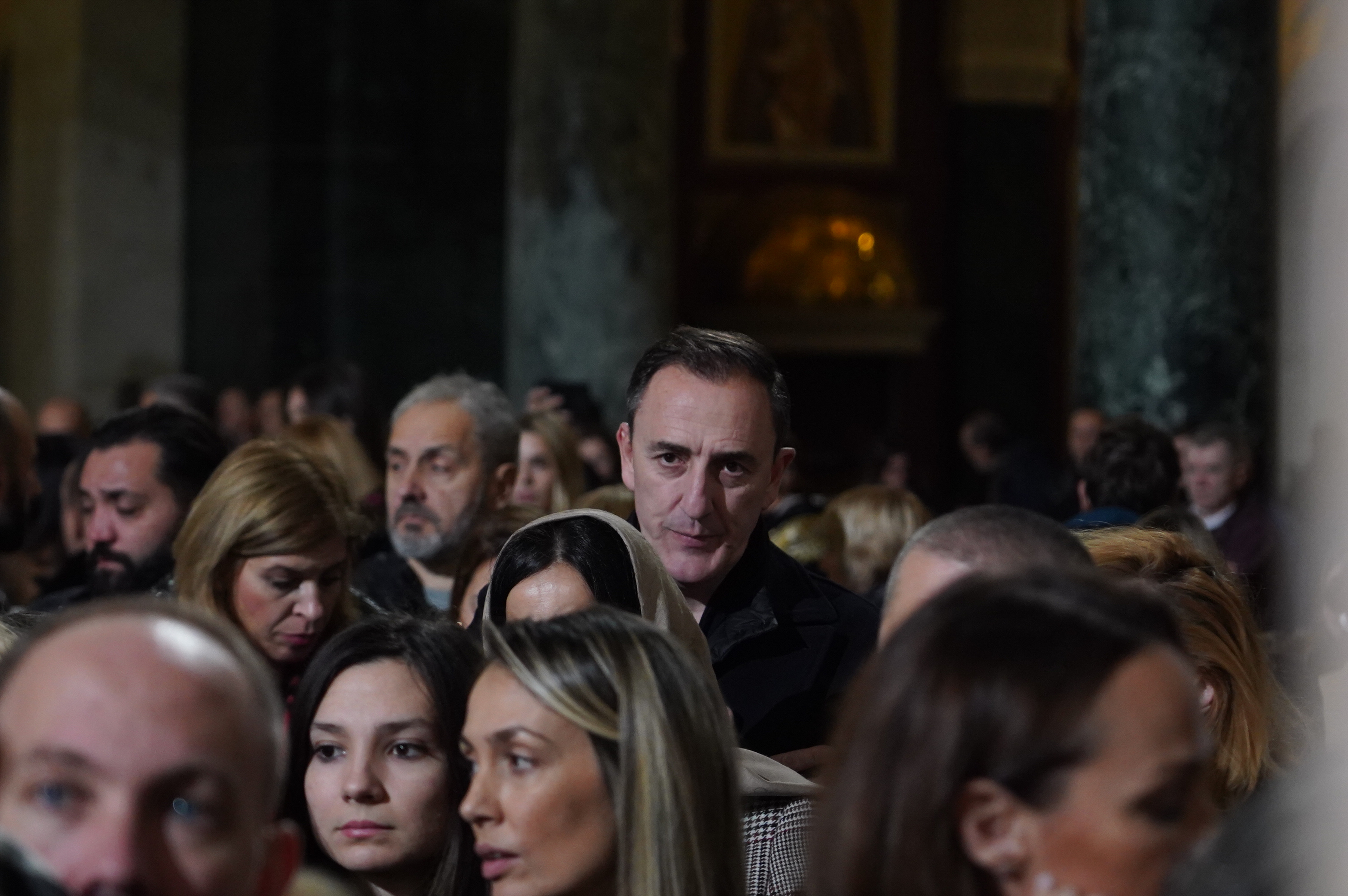 Midnight Christmas Liturgy in the Temple of St. Sava.Ponocna Bozicna liturgija u Hramu Svetog Save.