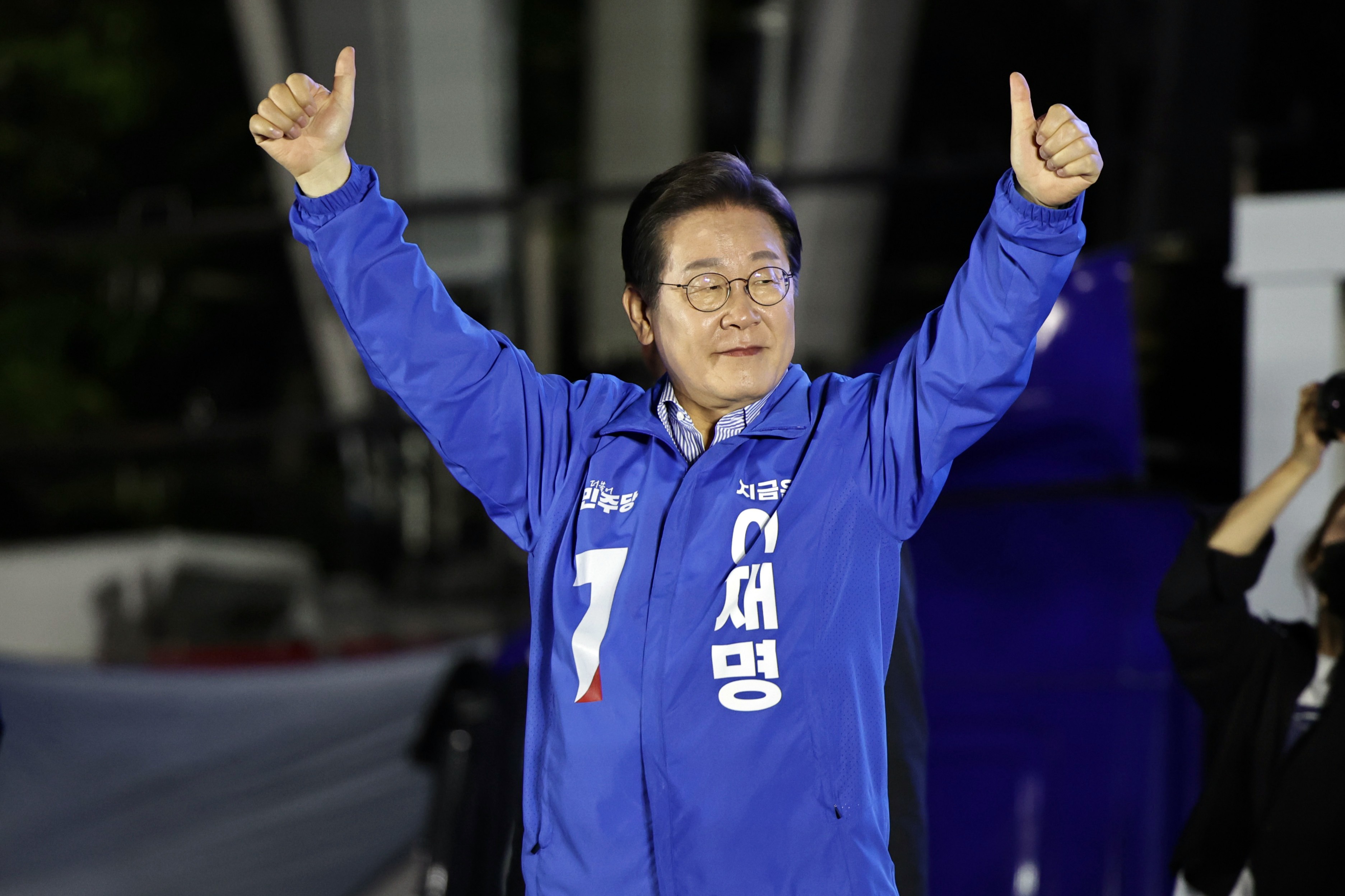 Democratic Party presidential candidate Lee Jae-myung holds final campaign rally in South Korea presidential elections