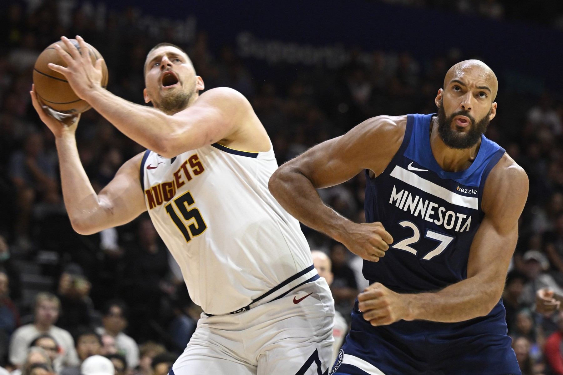 NBA: Preseason-Minnesota Timberwolves at Denver Nuggets