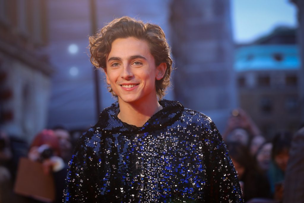 epa07893037 US actor and cast member, Timothee Chalamet arrives for the UK Premiere of The King at Odeon Luxe, Leicester Square in London, Britain, 03 October 2019. The 2019 BFI Film Festival runs from 02 to 13 October.  EPA-EFE/VICKIE FLORES