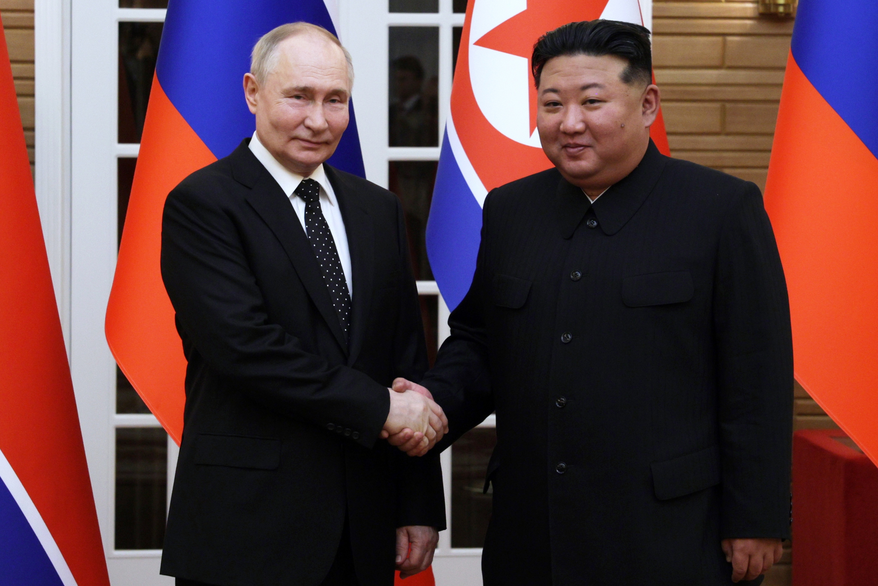 Russian President Putin meets North Korean leader Kim Jong Un in Pyongyang