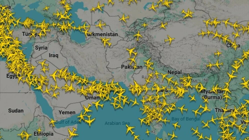 nebo iznad Bliskog istoka